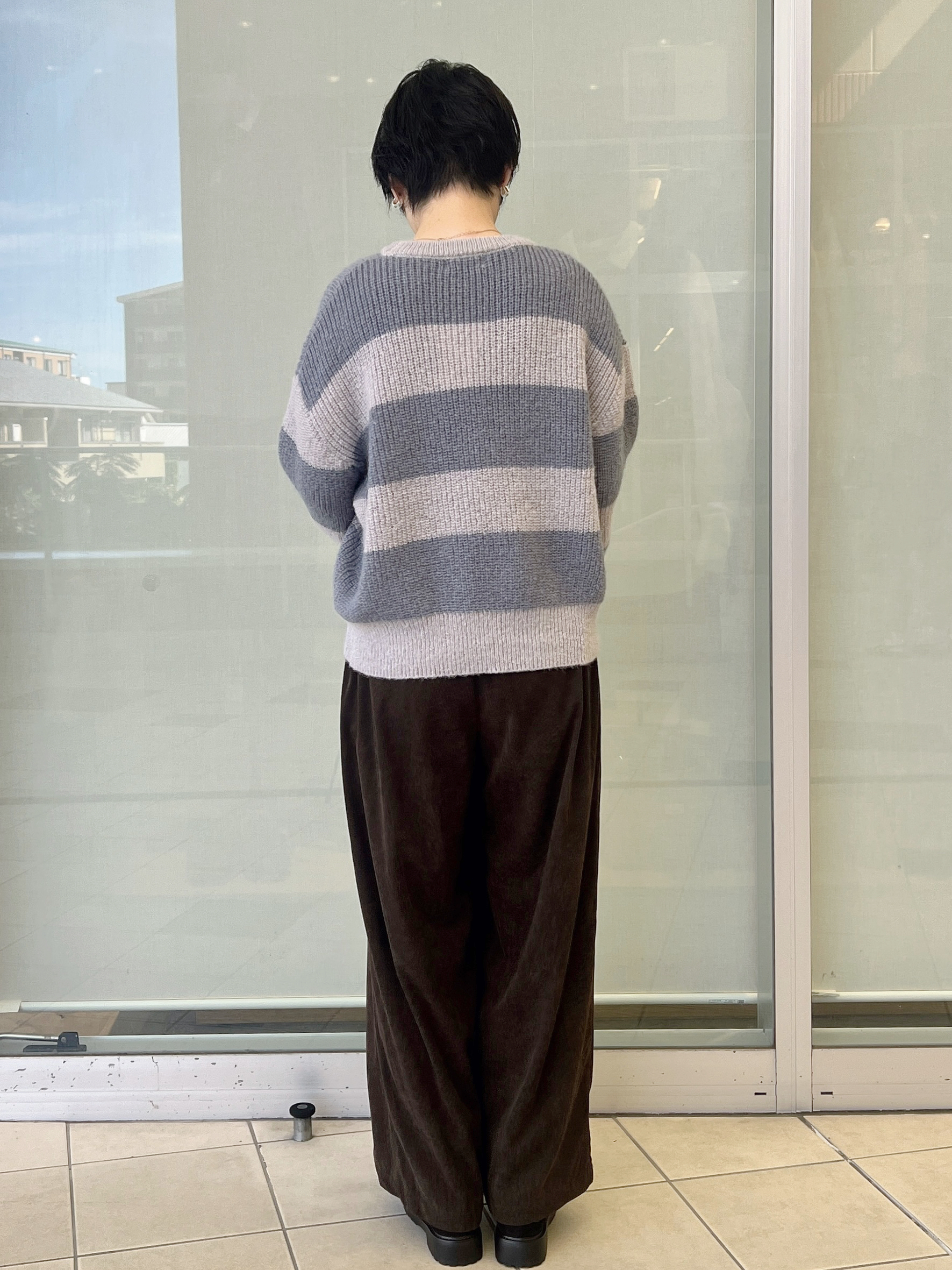 yo-koさんの「OPAQUE.CLIP｜ワイドボーダーニット【洗濯機OK】」を使ったコーディネート
