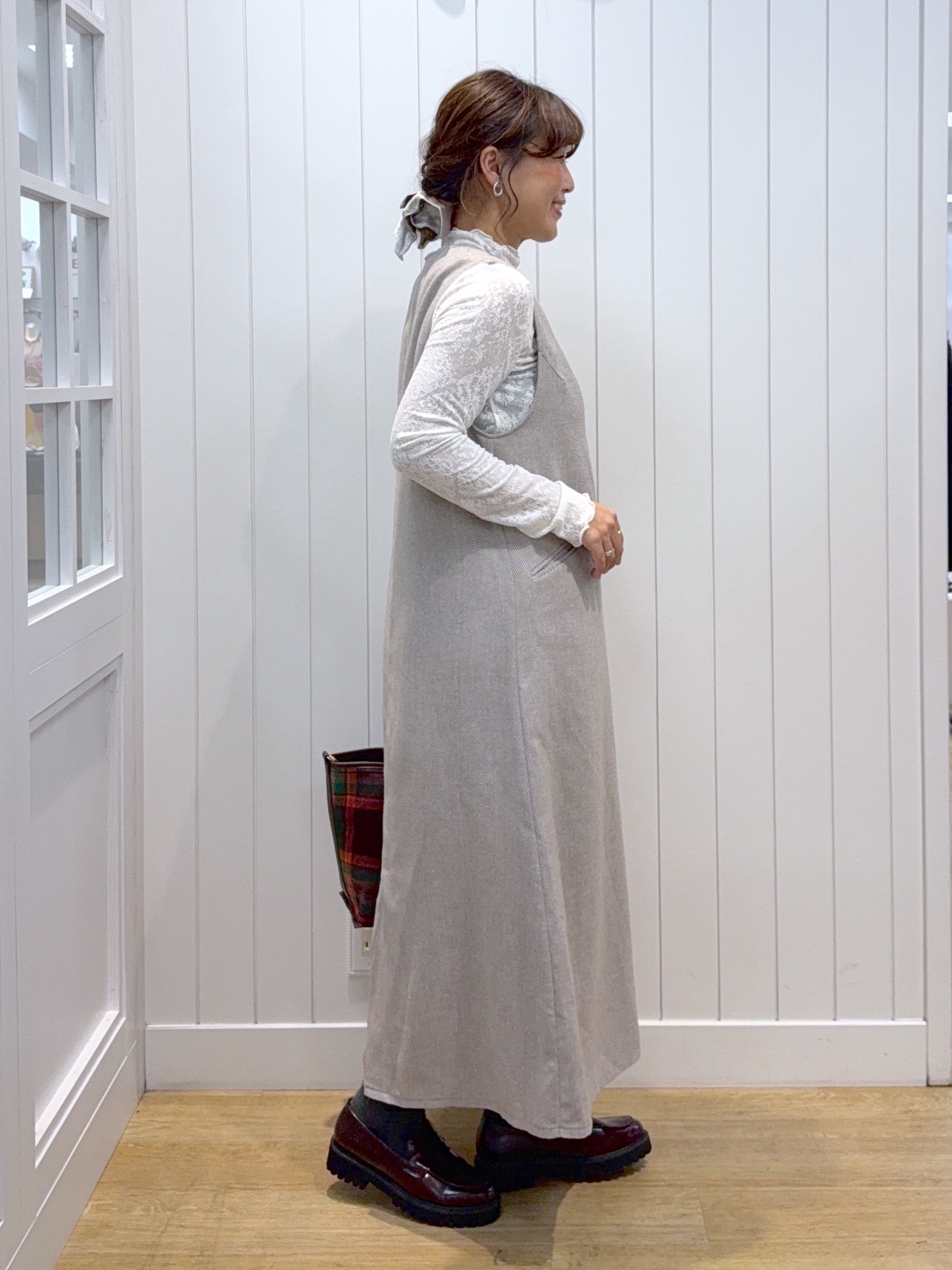 Osawaさんの「Dessin｜【洗える】モヘアブレンドニット ボタンレスカーディガン」を使ったコーディネート