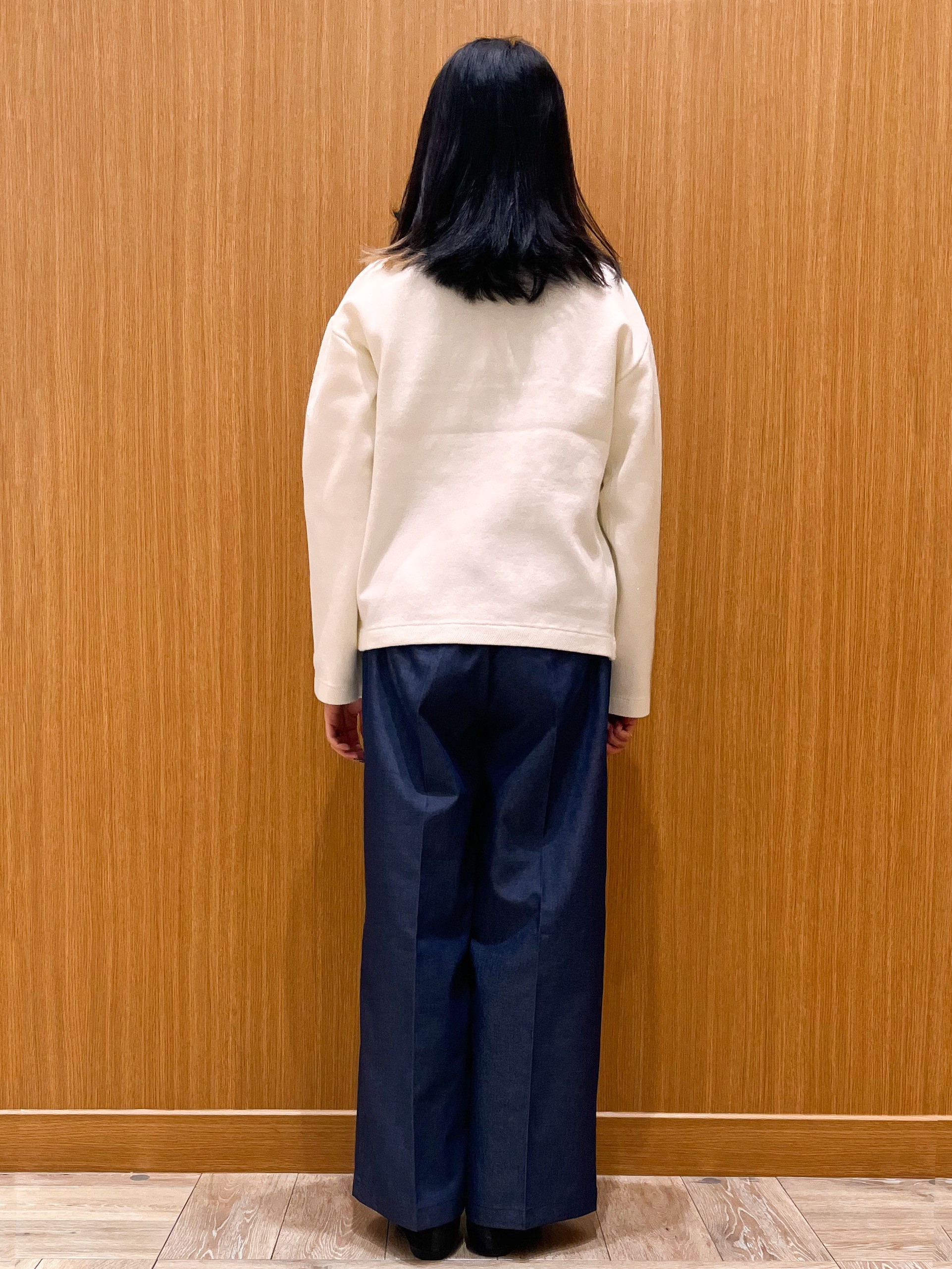 aさんの「OPAQUE.CLIP｜【セットアップ可】ノーカラーミドルコーディガン《洗濯機OK》」を使ったコーディネート