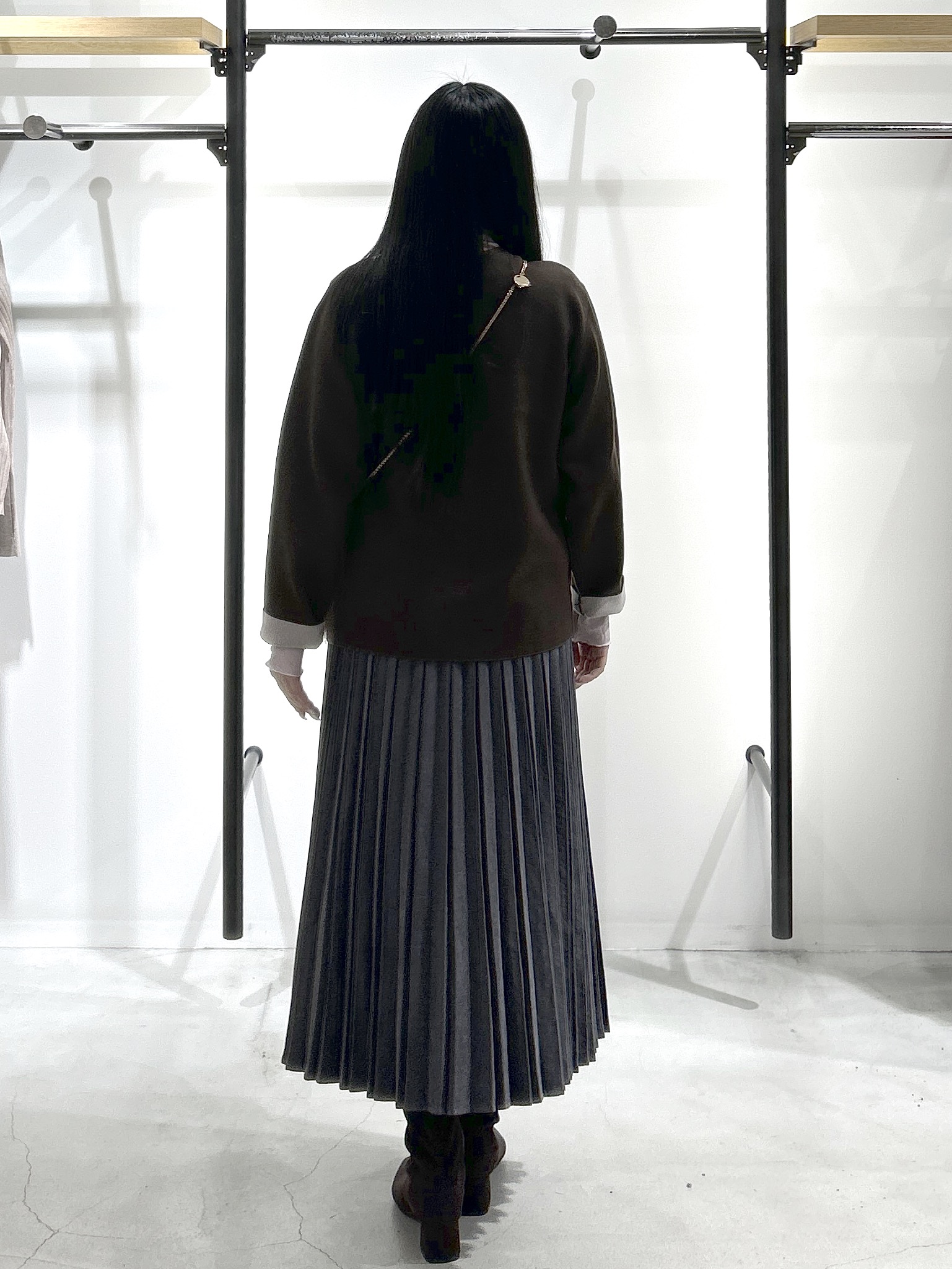 sayaさんの「OPAQUE.CLIP｜スナップボタン 配色ニットカーディガン【洗濯機OK】」を使ったコーディネート