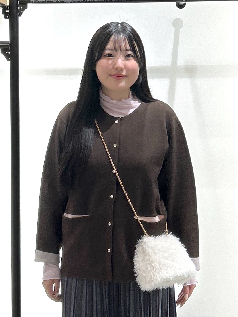 sayaさんの「OPAQUE.CLIP｜スナップボタン 配色ニットカーディガン【洗濯機OK】」を使ったコーディネート