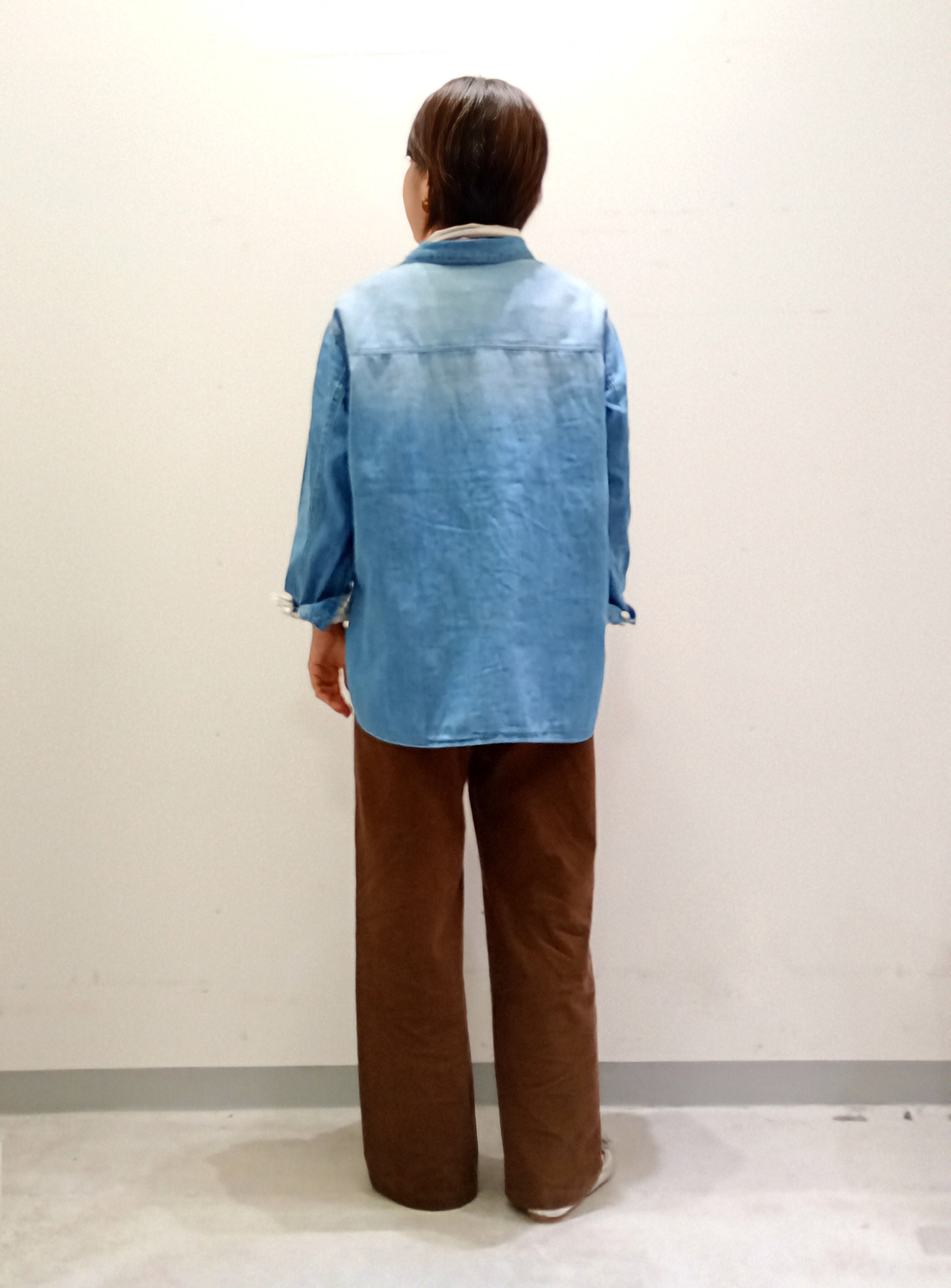 Kさんの「INDIVI｜【2WAY／ストライプ柄】ベーシックシャツ」を使ったコーディネート