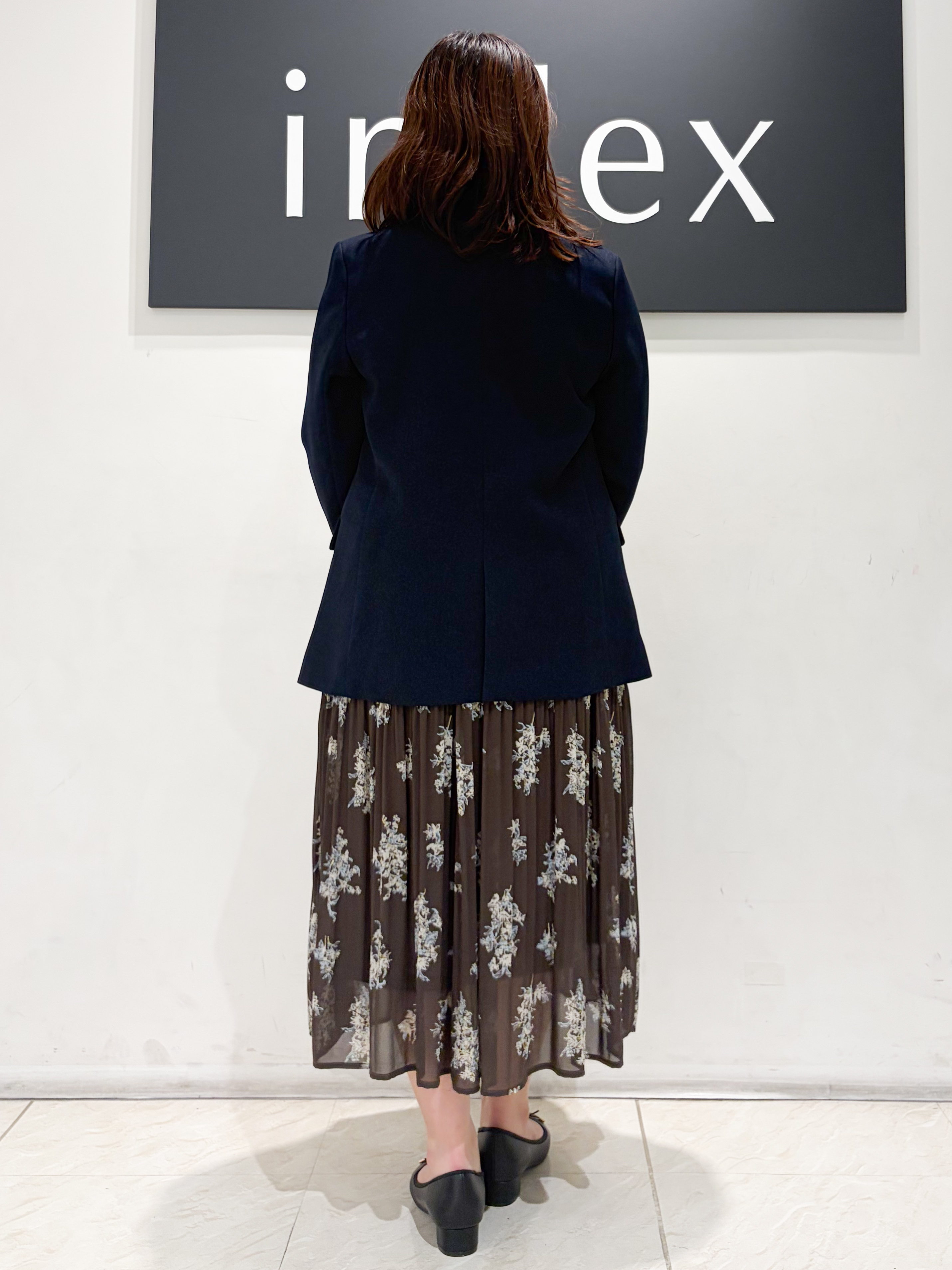 ハルカさんの「index｜【セットアップ可】ストレッチツイルダブルブレストテーラードジャケット《洗濯機OK／防シワ》」を使ったコーディネート