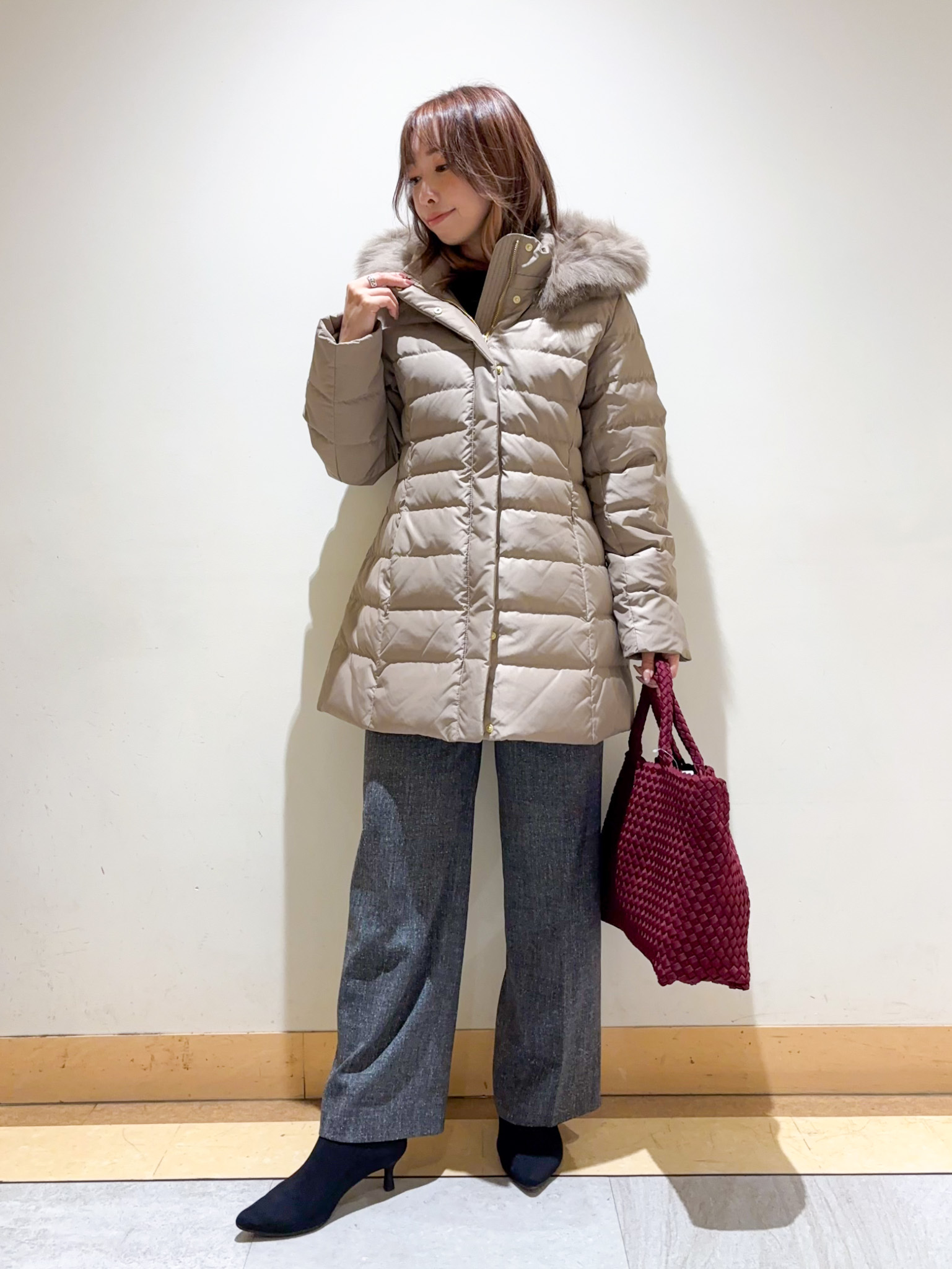 sattoさんの「UNTITLED｜【一枚で着映え】レースドッキングニットプルオーバー」を使ったコーディネート