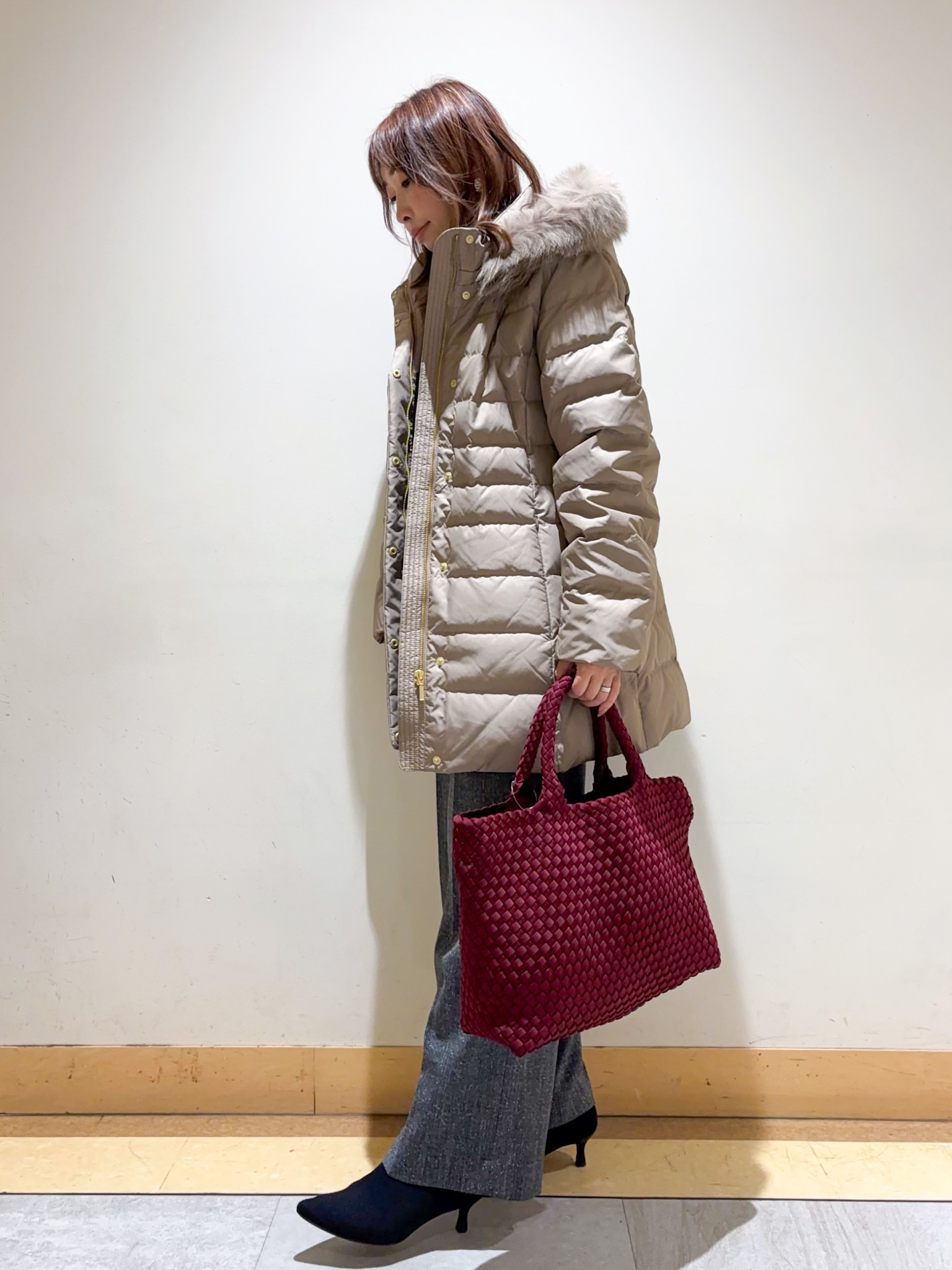 sattoさんの「UNTITLED｜【一枚で着映え】レースドッキングニットプルオーバー」を使ったコーディネート