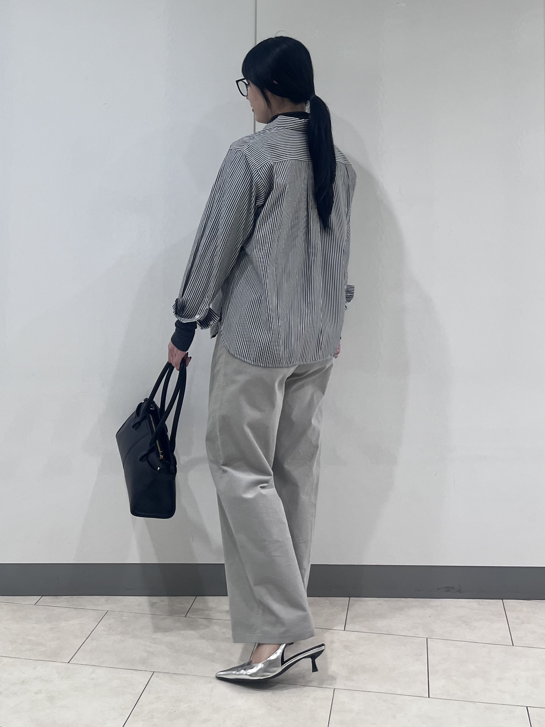 hasuさんの「INDIVI｜【2WAY／ストライプ柄】ベーシックシャツ」を使ったコーディネート