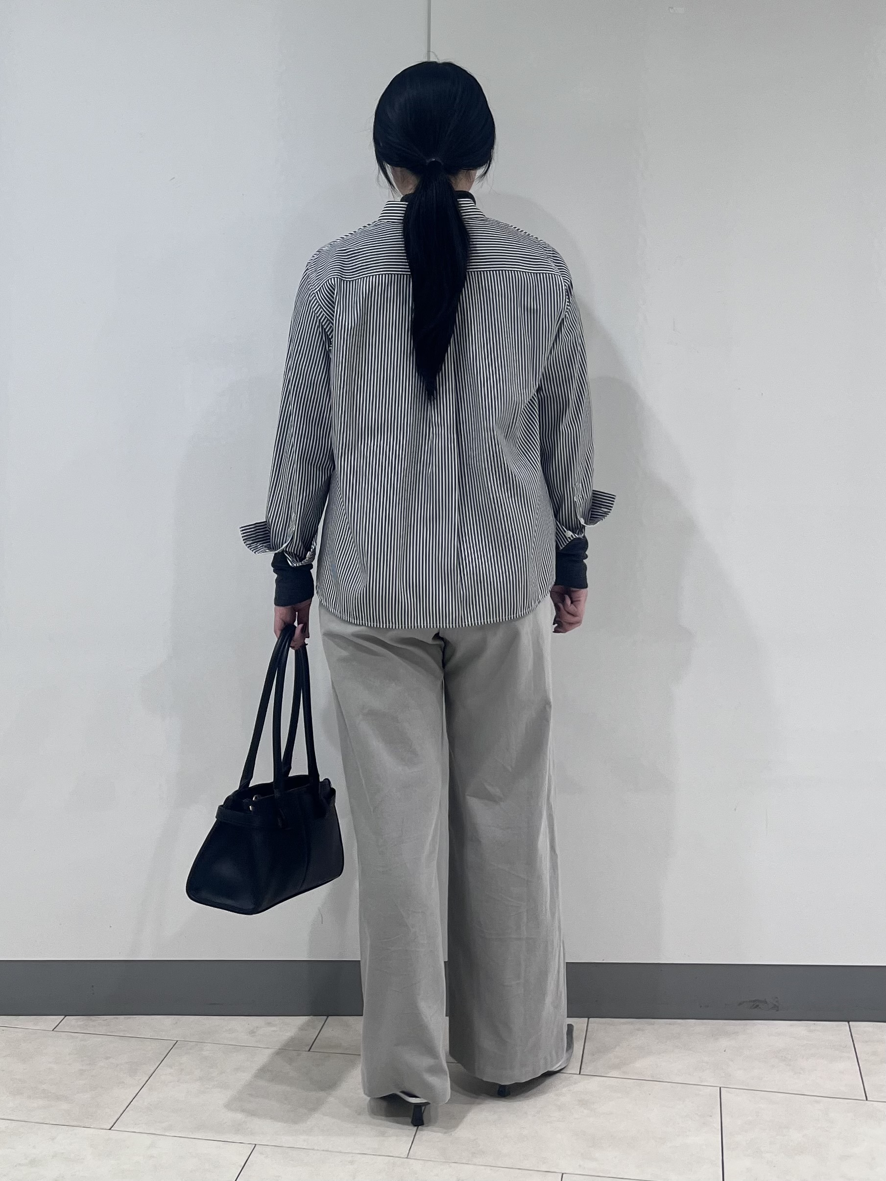 hasuさんの「INDIVI｜【2WAY／ストライプ柄】ベーシックシャツ」を使ったコーディネート