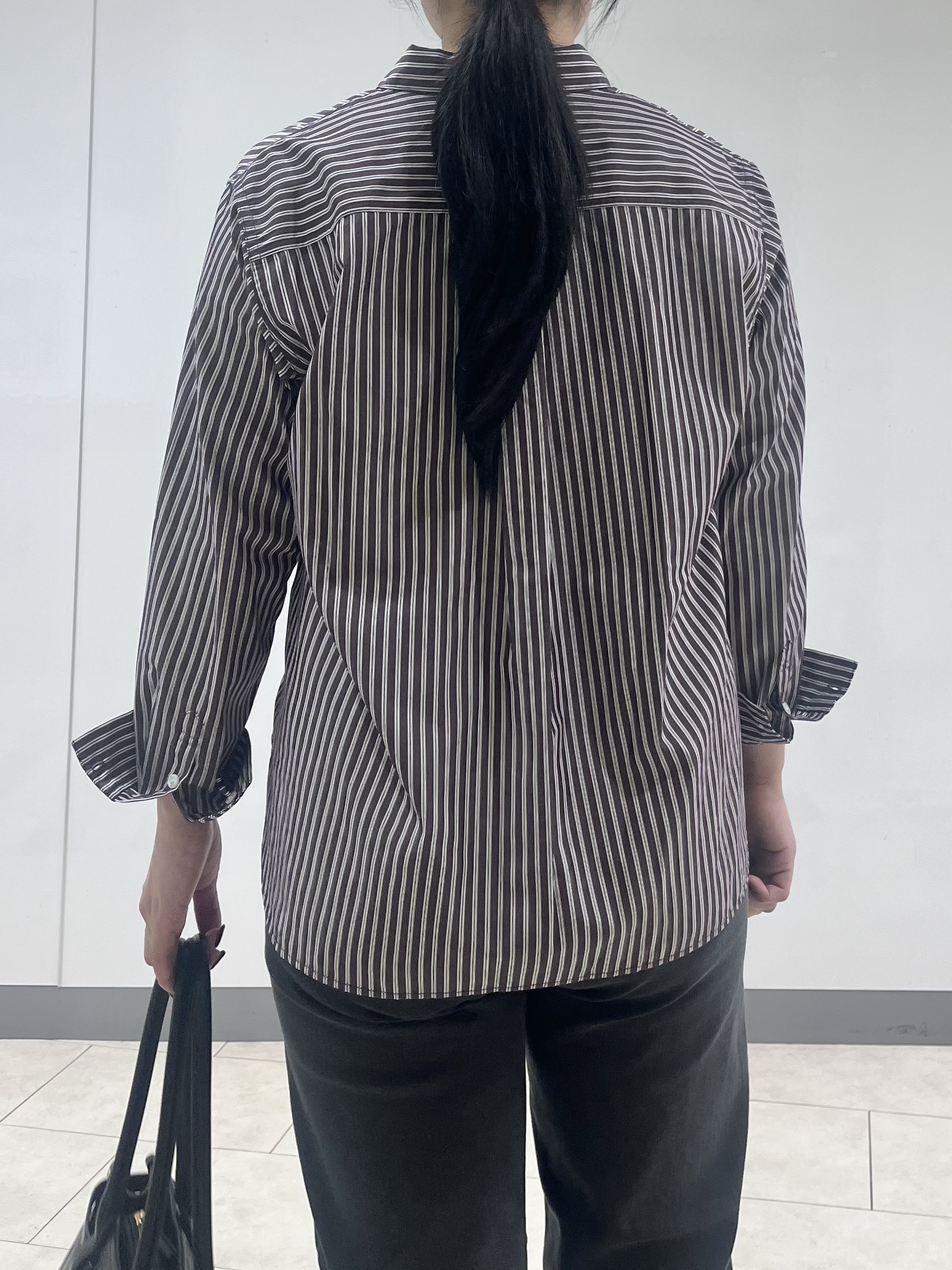 hasuさんの「INDIVI｜【2WAY／ストライプ柄】ベーシックシャツ」を使ったコーディネート