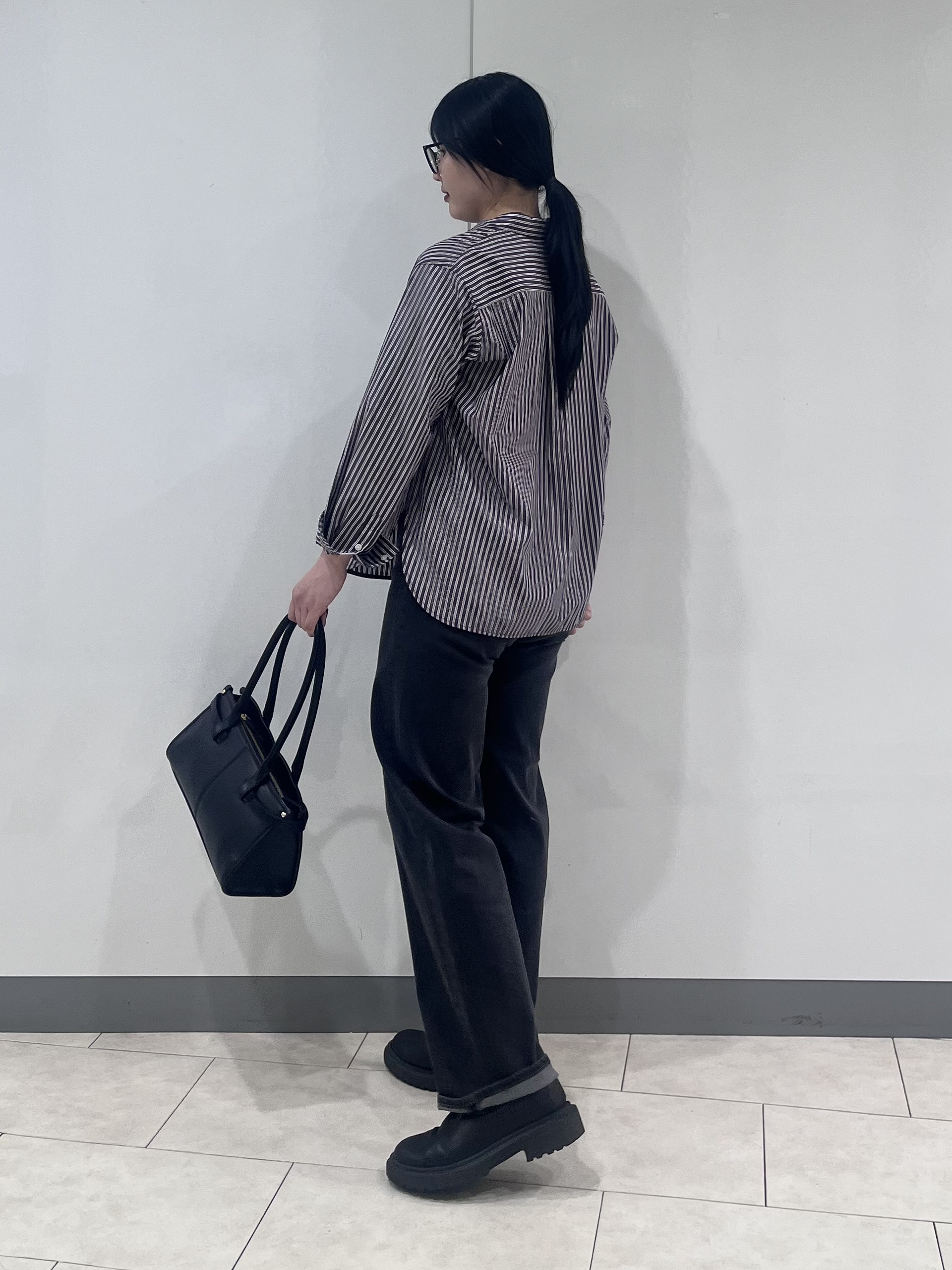 hasuさんの「INDIVI｜【2WAY／ストライプ柄】ベーシックシャツ」を使ったコーディネート