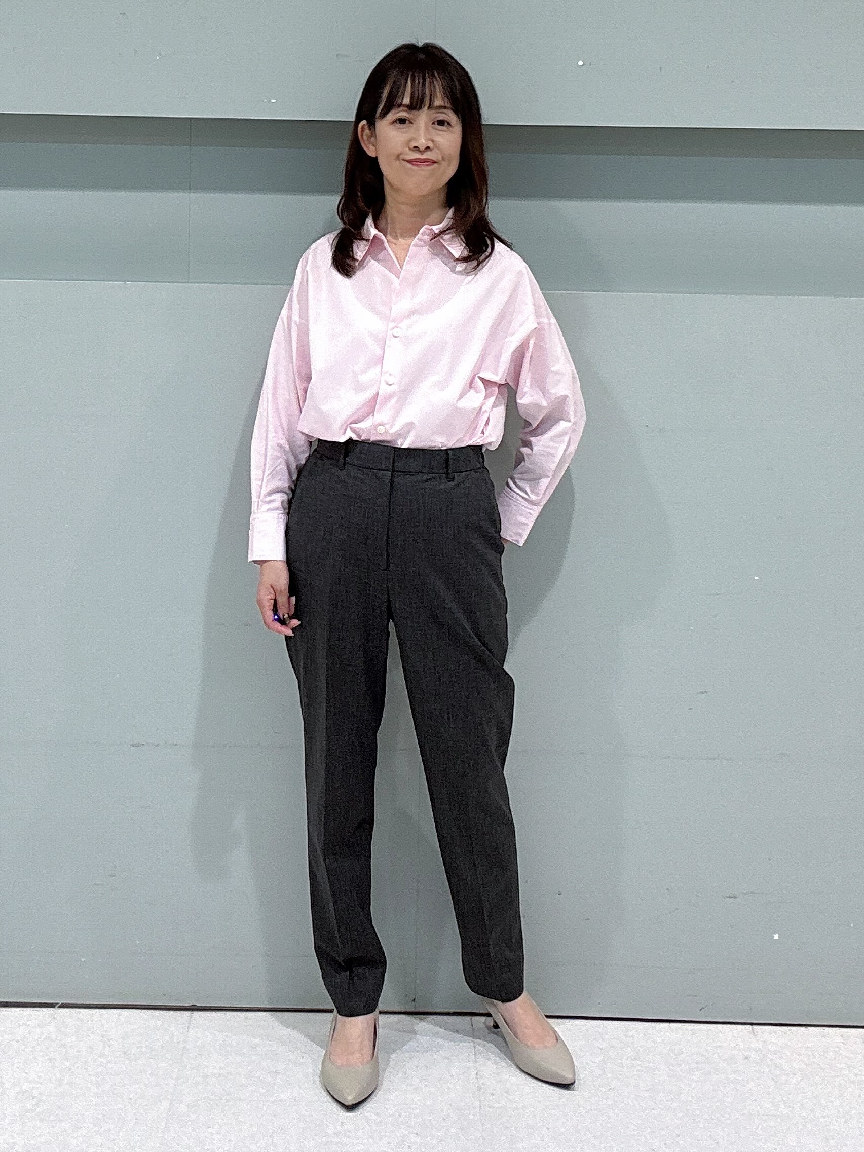 makiさんの「UNTITLED｜【セットアップ可/秋羽織り/お仕事スーツ】ウールブレンドダブルジャケット」を使ったコーディネート