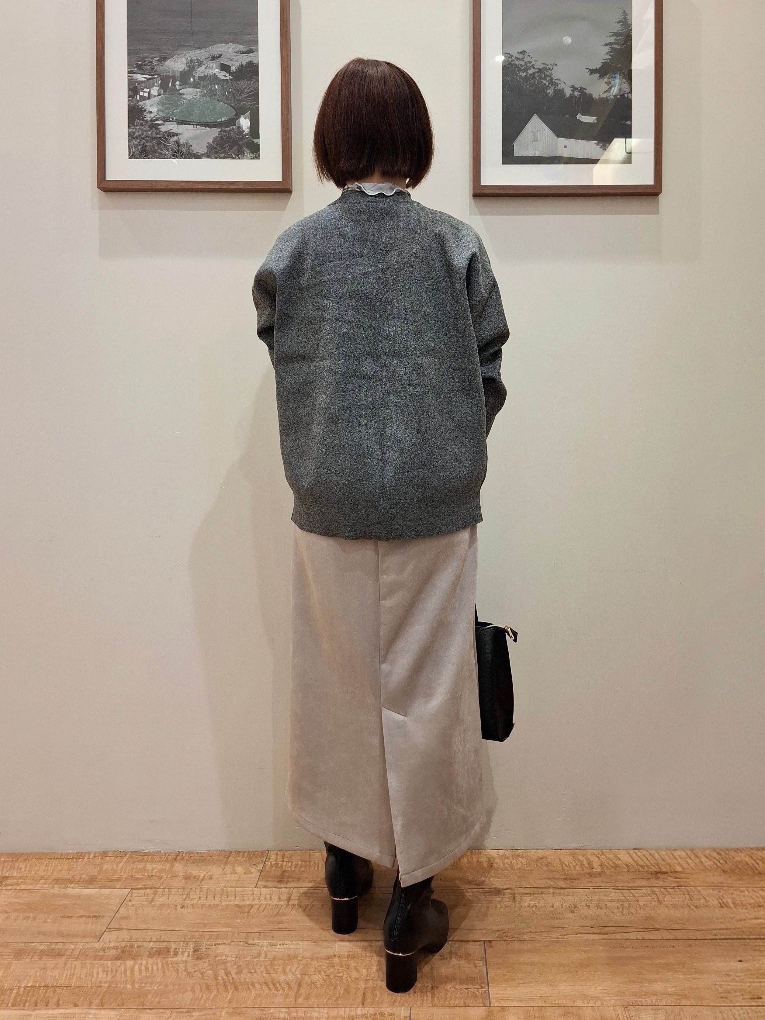 まあるさんの「SHOO･LA･RUE｜【セットアップ可/洗濯機可】軽やかに羽織れる スポンディッシュ ニットカーディガン」を使ったコーディネート