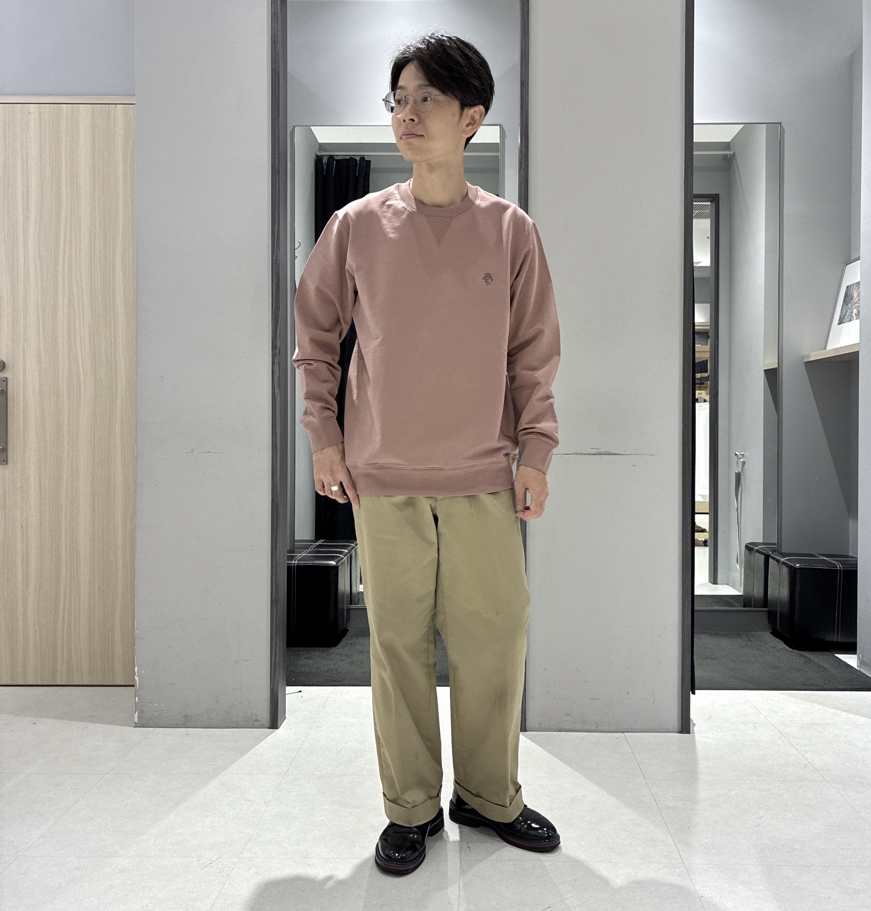 わいずみさんの「TAKEO KIKUCHI｜【BOWLER HAT LABEL】日本製クルーネックカーディガン」を使ったコーディネート