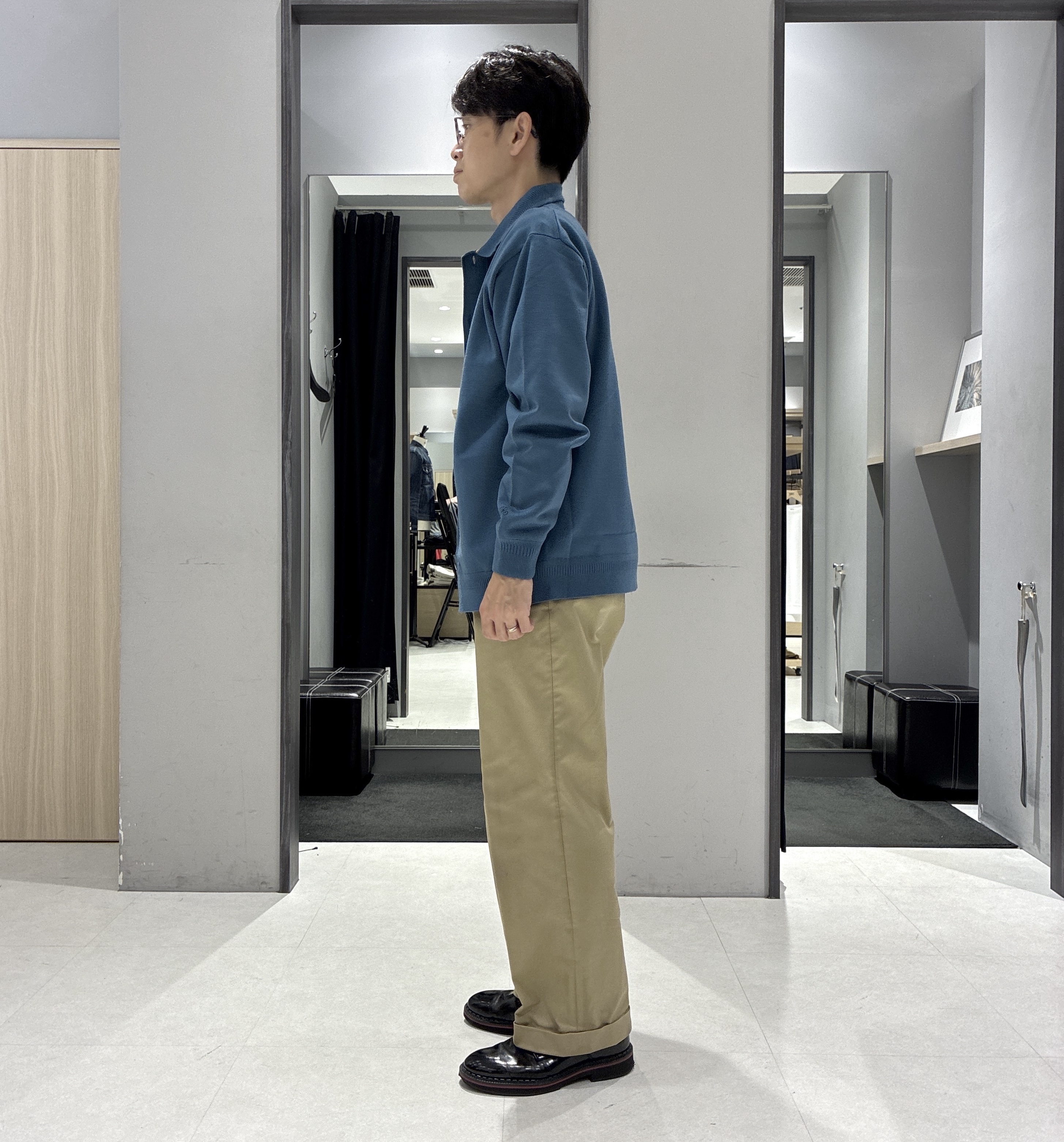 わいずみさんの「TAKEO KIKUCHI｜ニット シャツ カーディガン」を使ったコーディネート