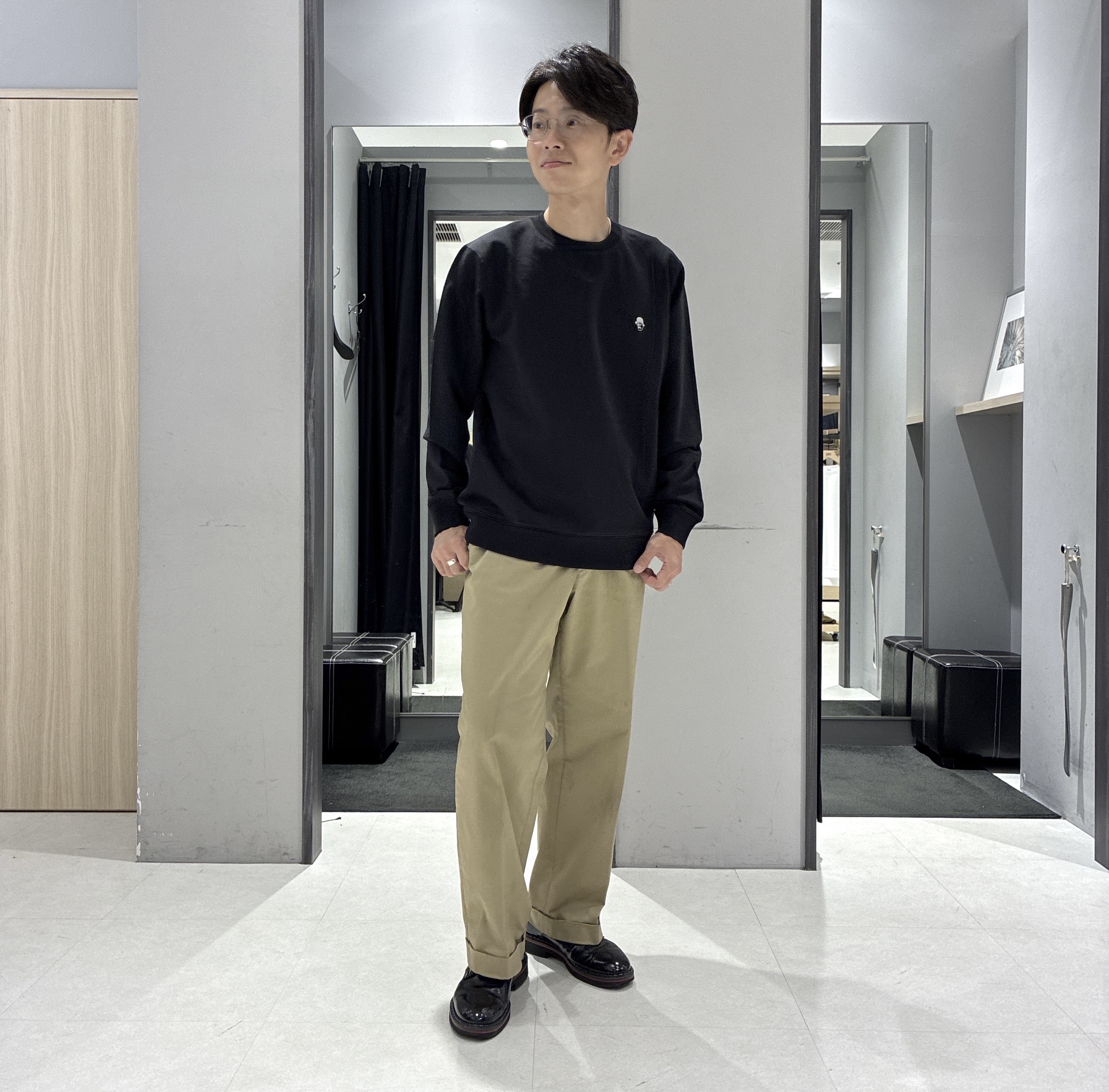 わいずみさんの「TAKEO KIKUCHI｜ニット シャツ カーディガン」を使ったコーディネート