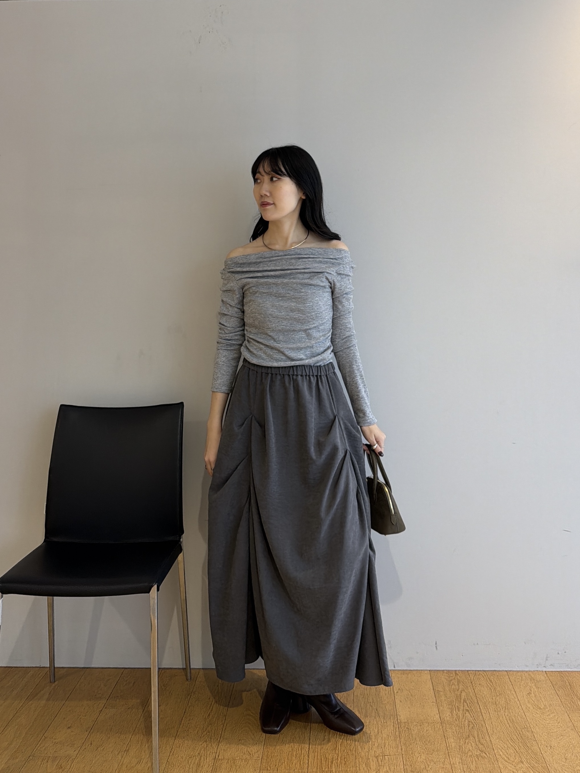 rinaさんの「INDIVI｜ドレープカットソー」を使ったコーディネート