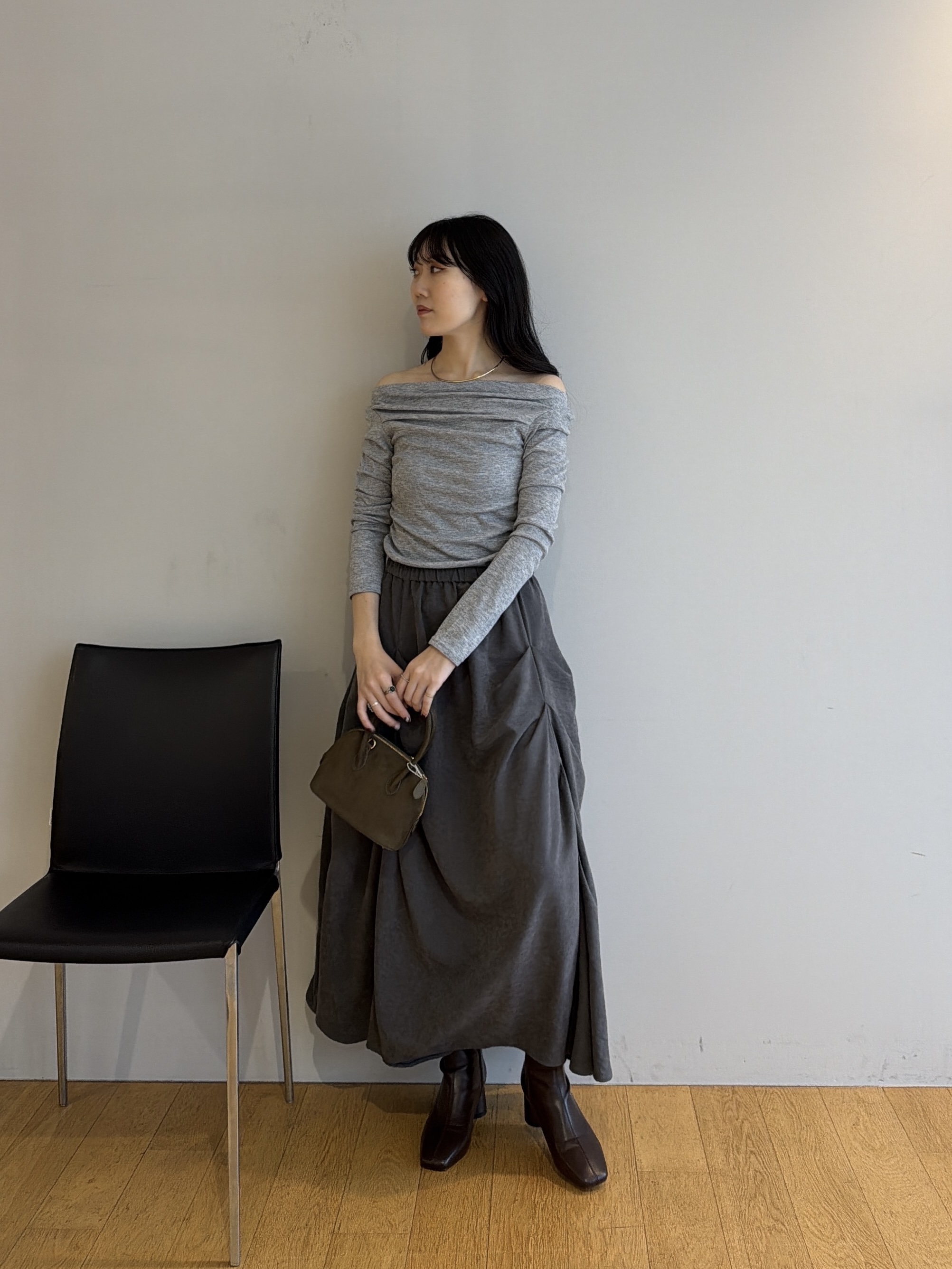 rinaさんの「INDIVI｜ドレープカットソー」を使ったコーディネート
