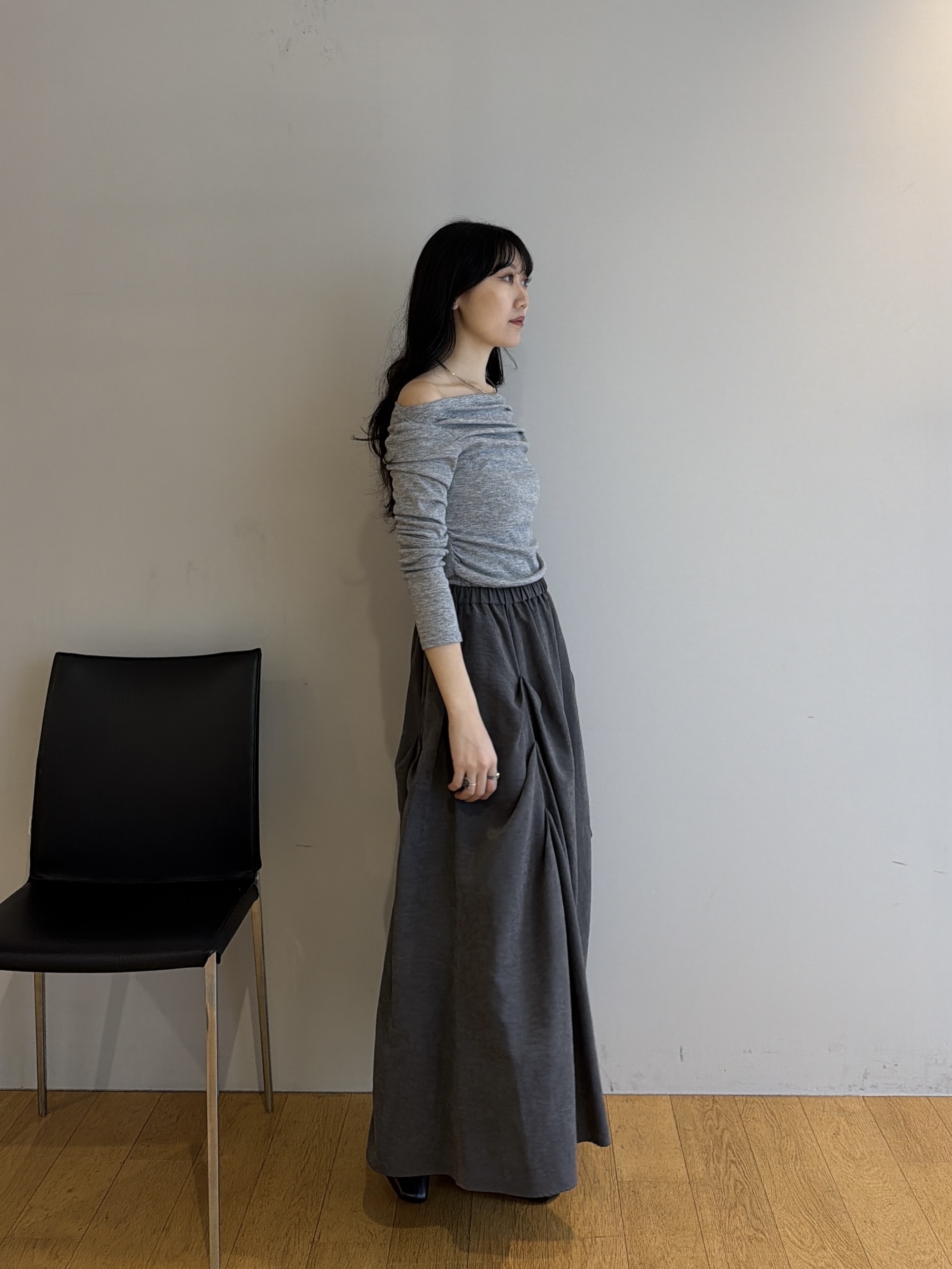 rinaさんの「INDIVI｜ドレープカットソー」を使ったコーディネート
