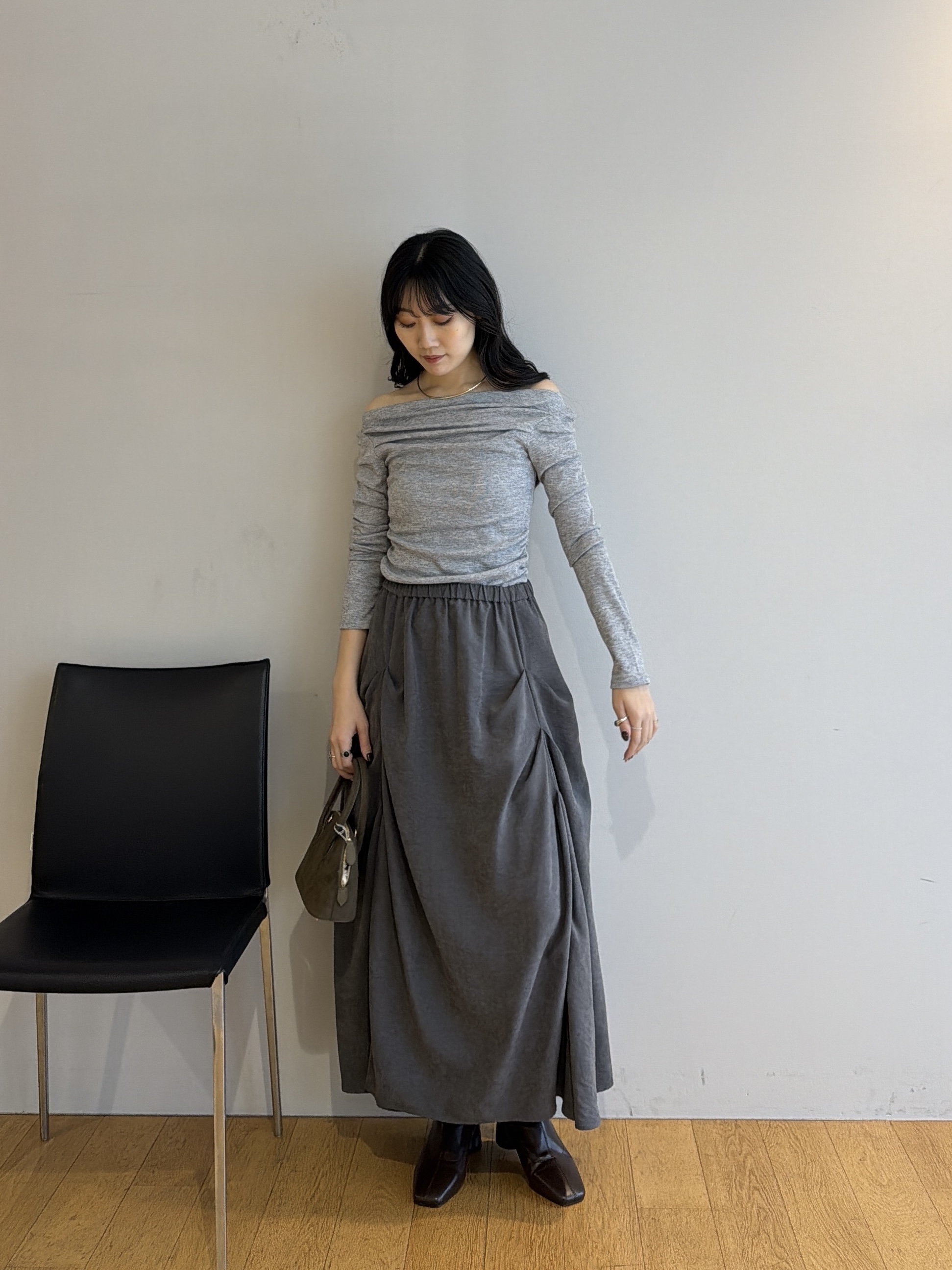 rinaさんの「INDIVI｜ドレープカットソー」を使ったコーディネート
