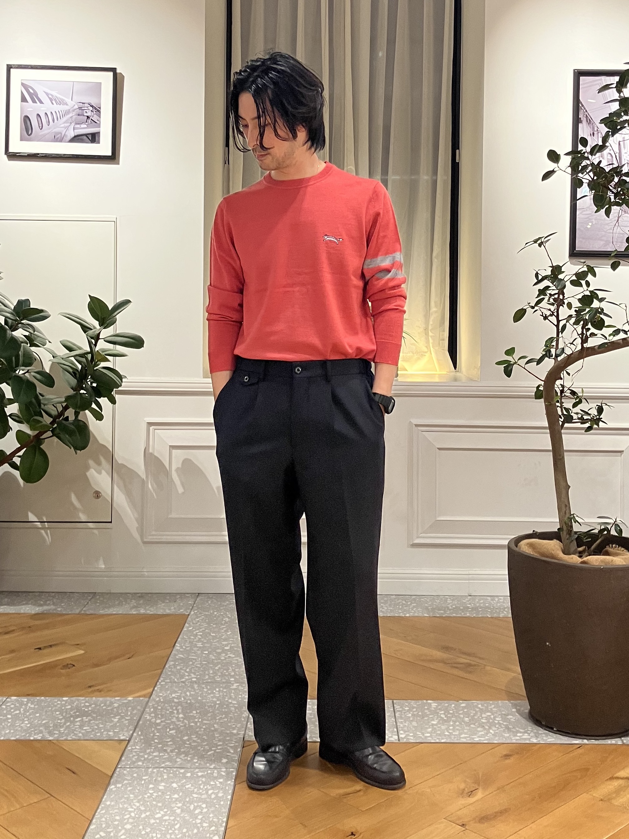 junyaさんの「DRESSTERIOR｜ゼニアバルーファ キャッシュウール クルーネックニット」を使ったコーディネート