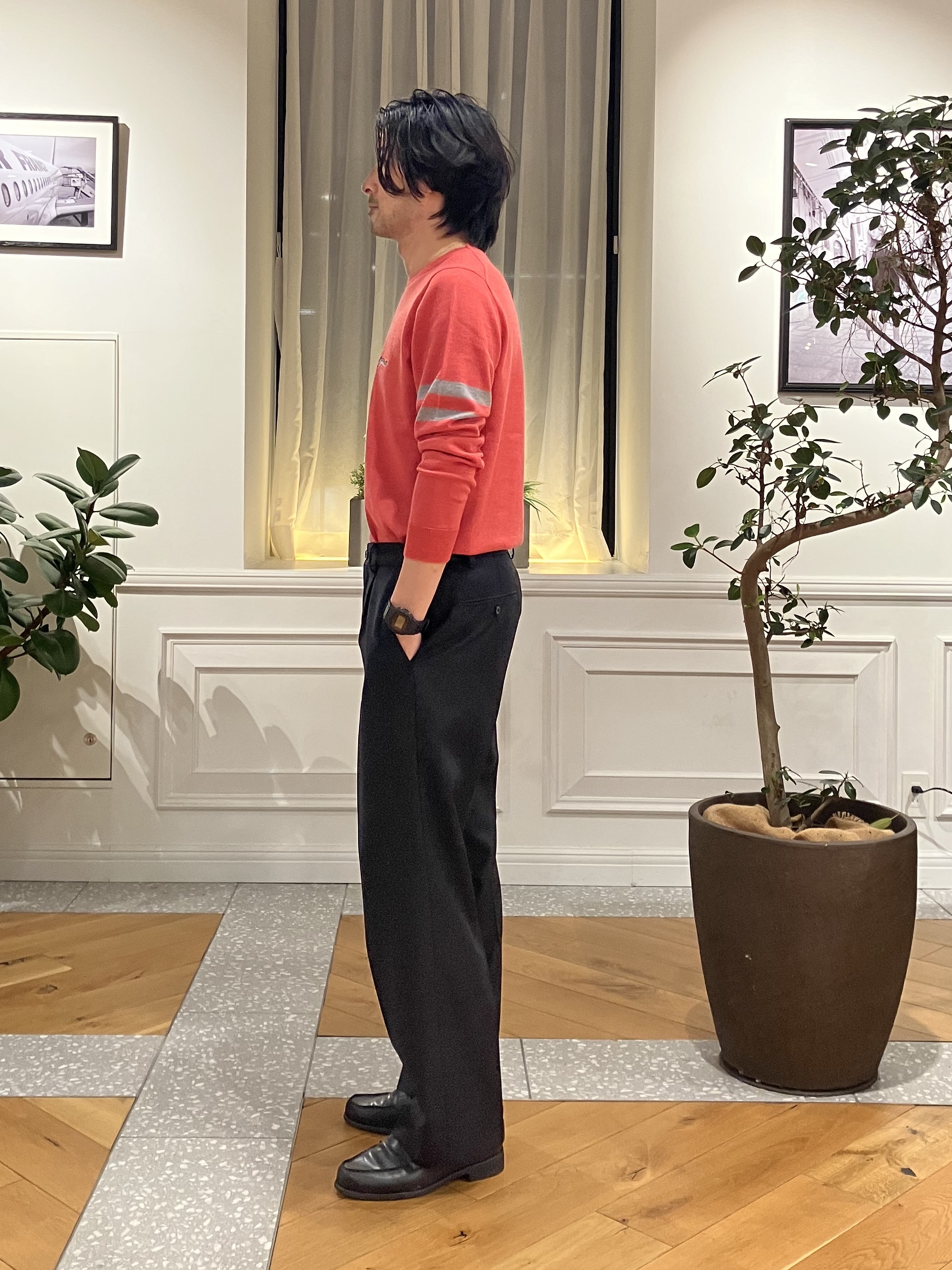 junyaさんの「DRESSTERIOR｜ゼニアバルーファ キャッシュウール クルーネックニット」を使ったコーディネート