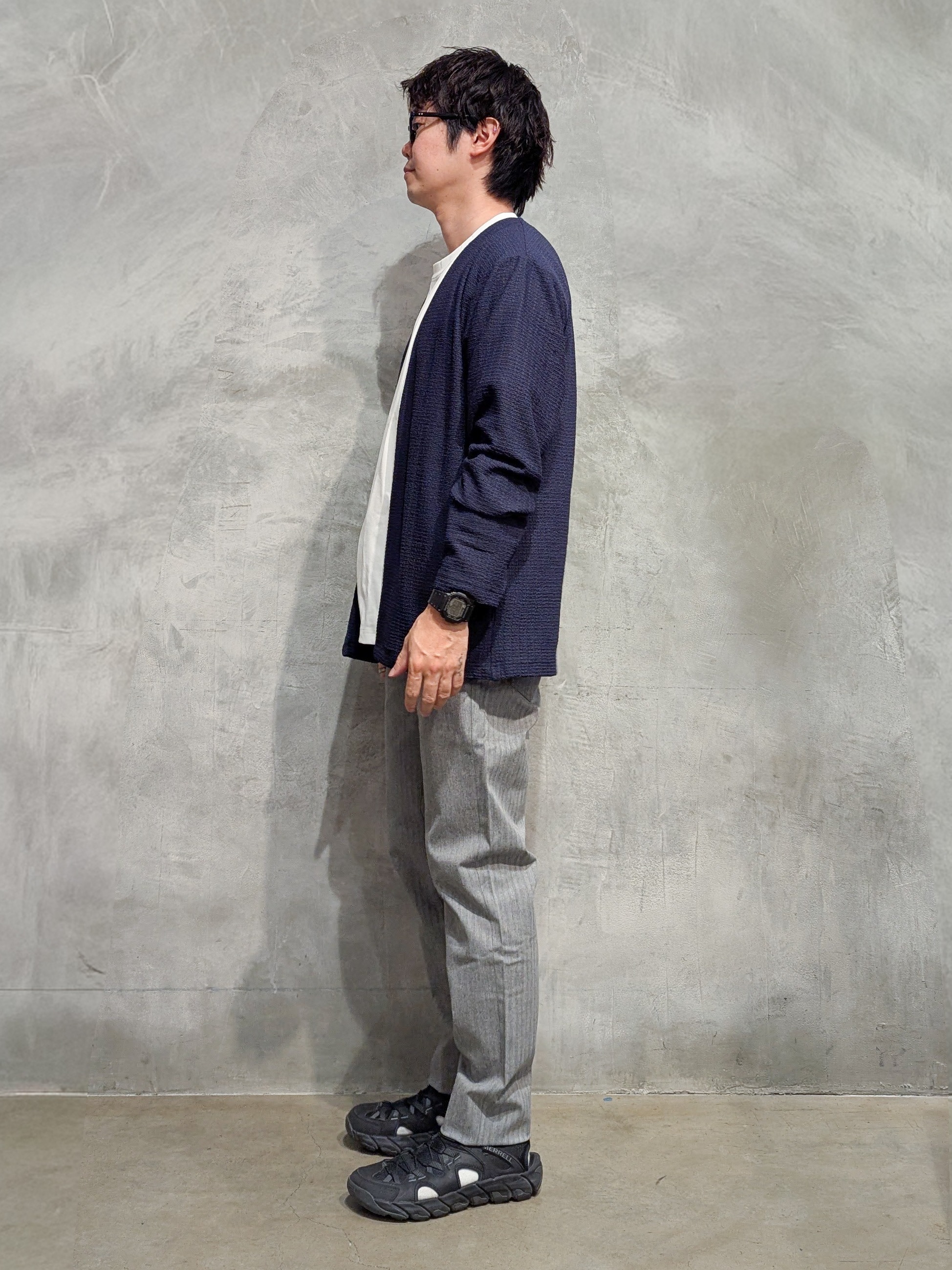 daiさんの「THE SHOP TK｜【半袖Tシャツ付き／洗濯機OK】アンサンブル 長袖カーディガン」を使ったコーディネート
