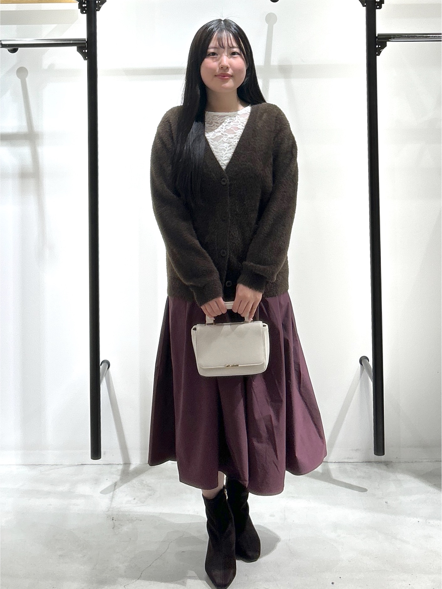 sayaさんの「OPAQUE.CLIP｜レースベロア トップス【洗濯機OK】」を使ったコーディネート