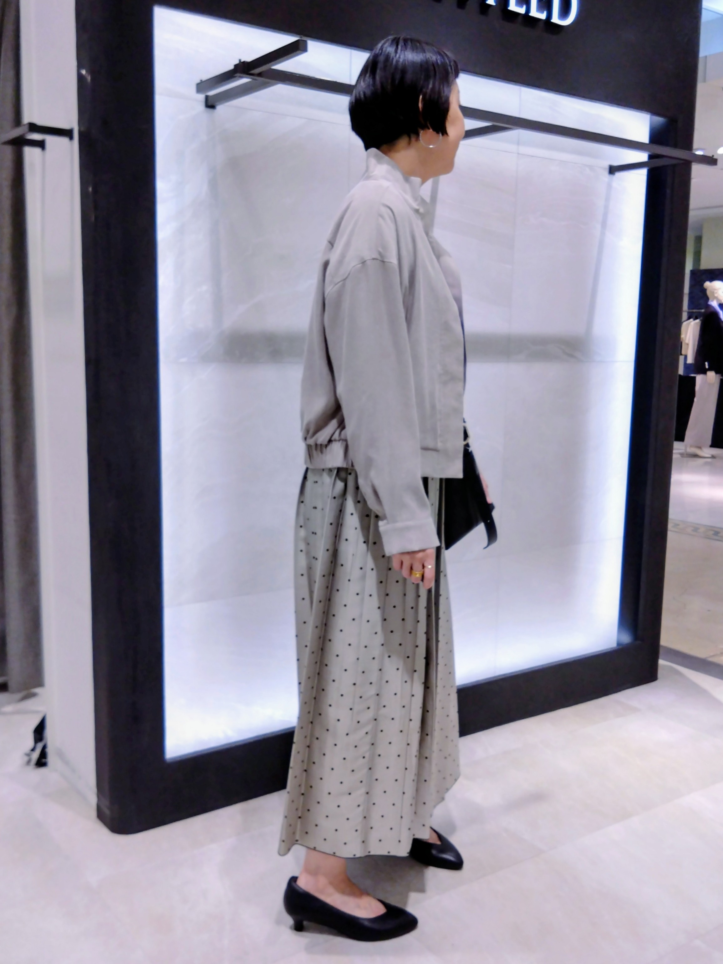 まちこさんの「UNTITLED｜【軽アウター/中綿/秋冬コート】ショートブルゾン」を使ったコーディネート