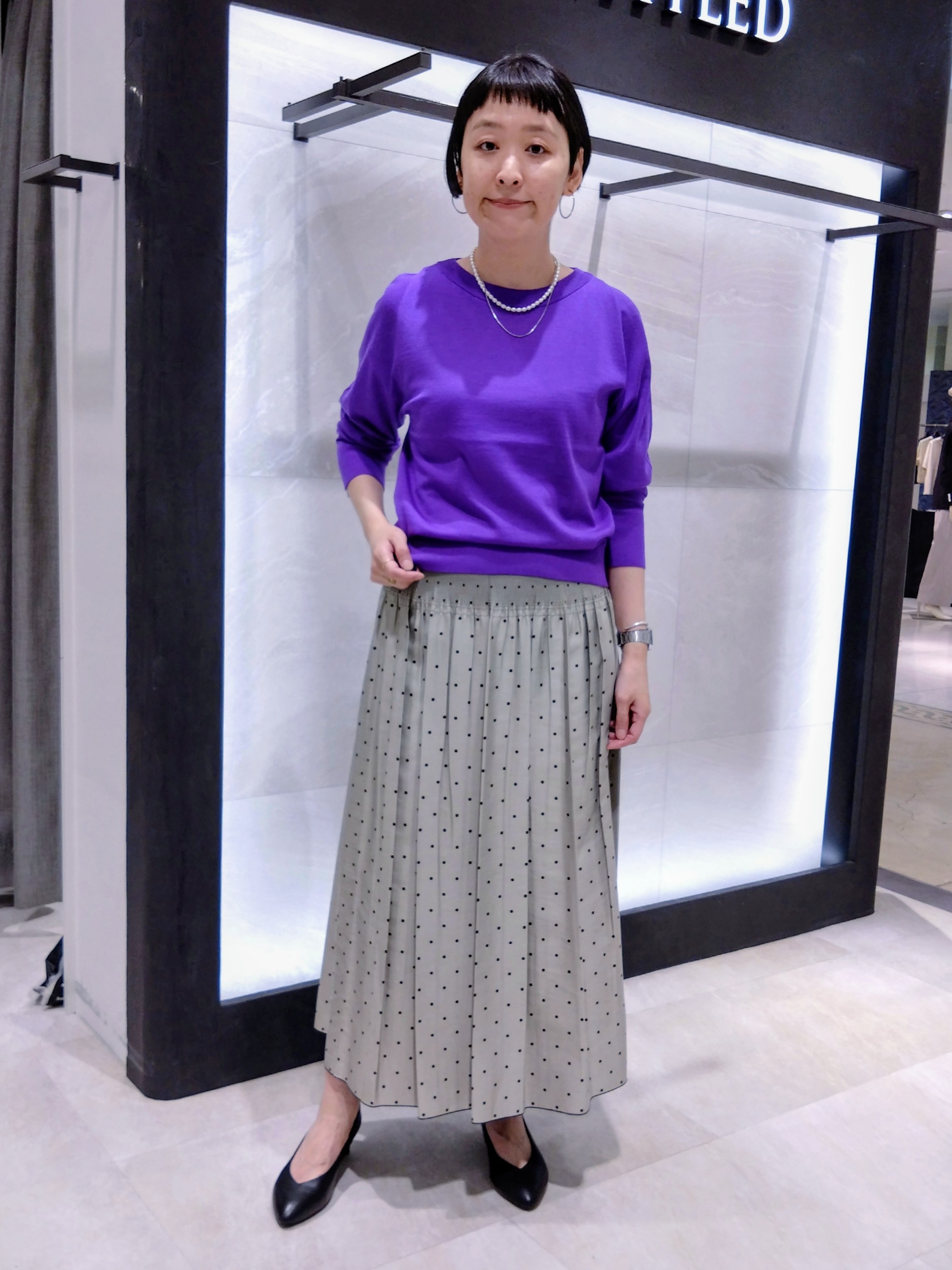 まちこさんの「UNTITLED｜【軽アウター/中綿/秋冬コート】ショートブルゾン」を使ったコーディネート