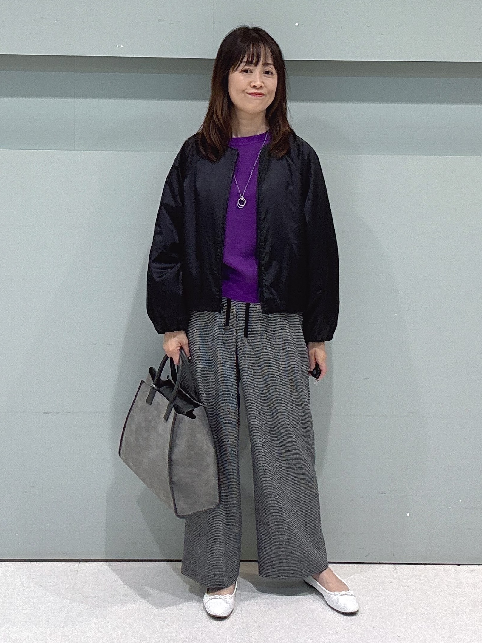 makiさんの「UNTITLED｜【軽アウター/中綿/秋冬コート】ショートブルゾン」を使ったコーディネート