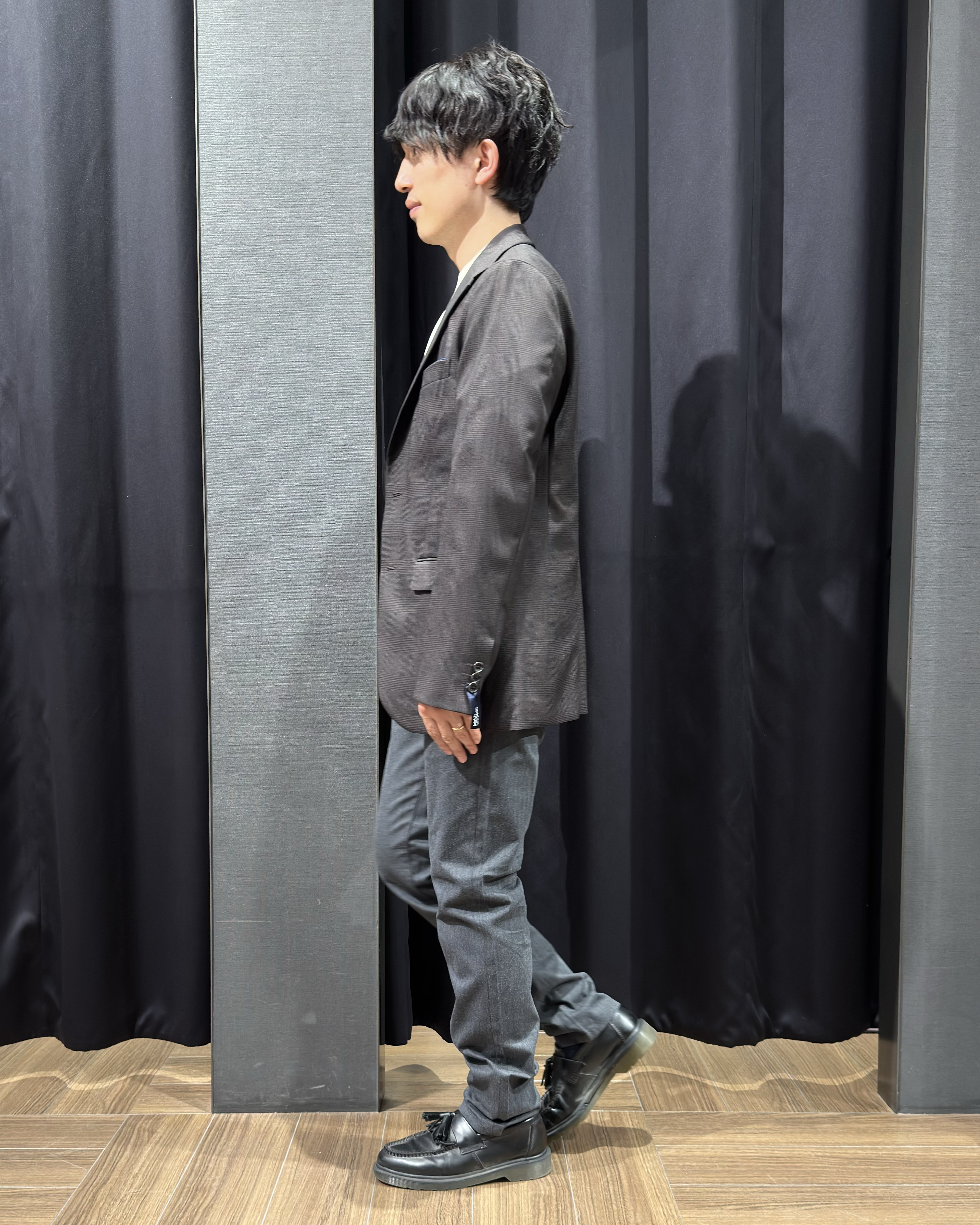 tomoyaさんの「THE SHOP TK｜AVANTグレンチェック ジャケット」を使ったコーディネート