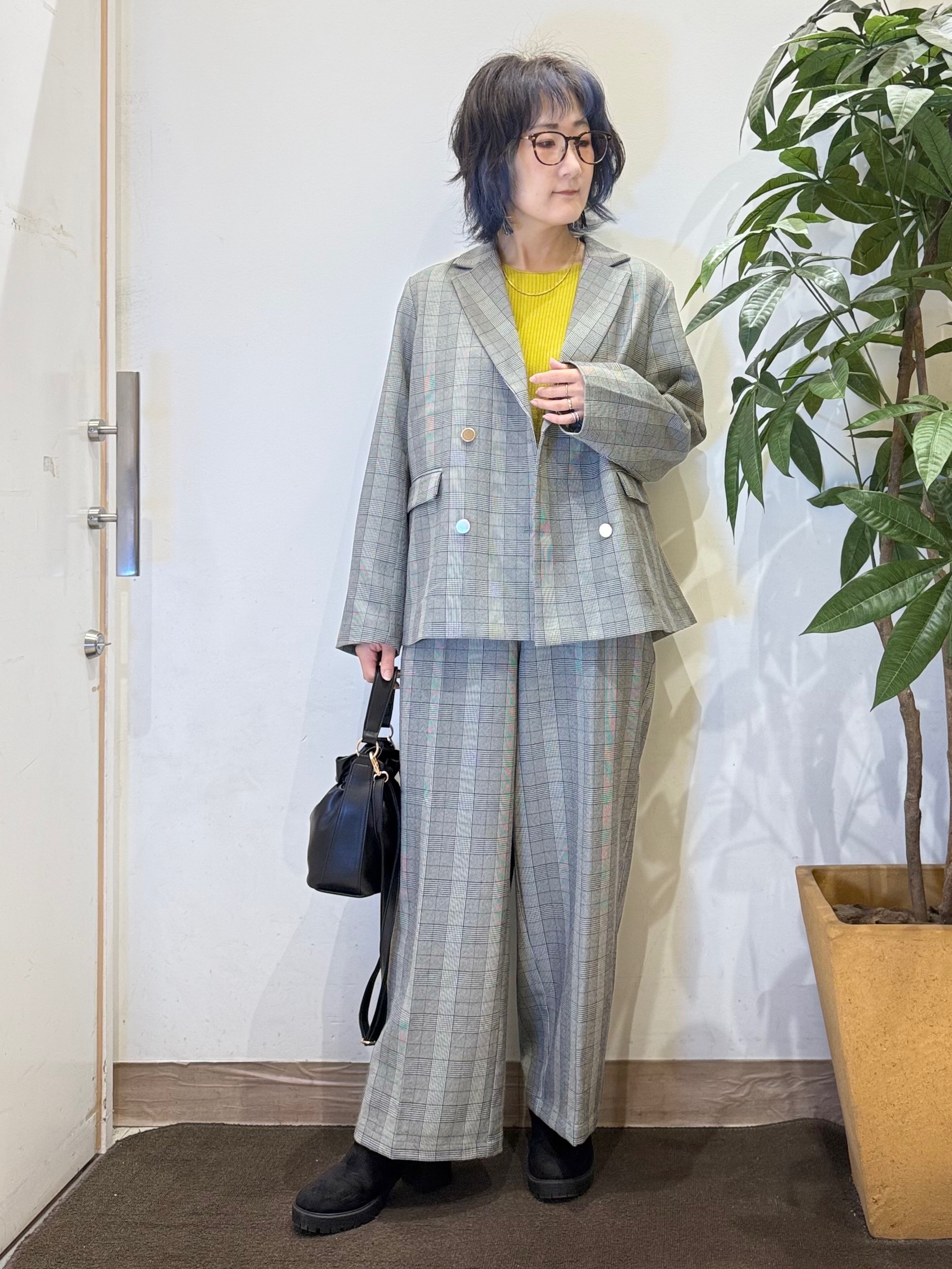 misakiさんの「SHOO･LA･RUE｜【セットアップ可/洗濯後しわになりにくい】ウールフィール ダブルジャケット」を使ったコーディネート