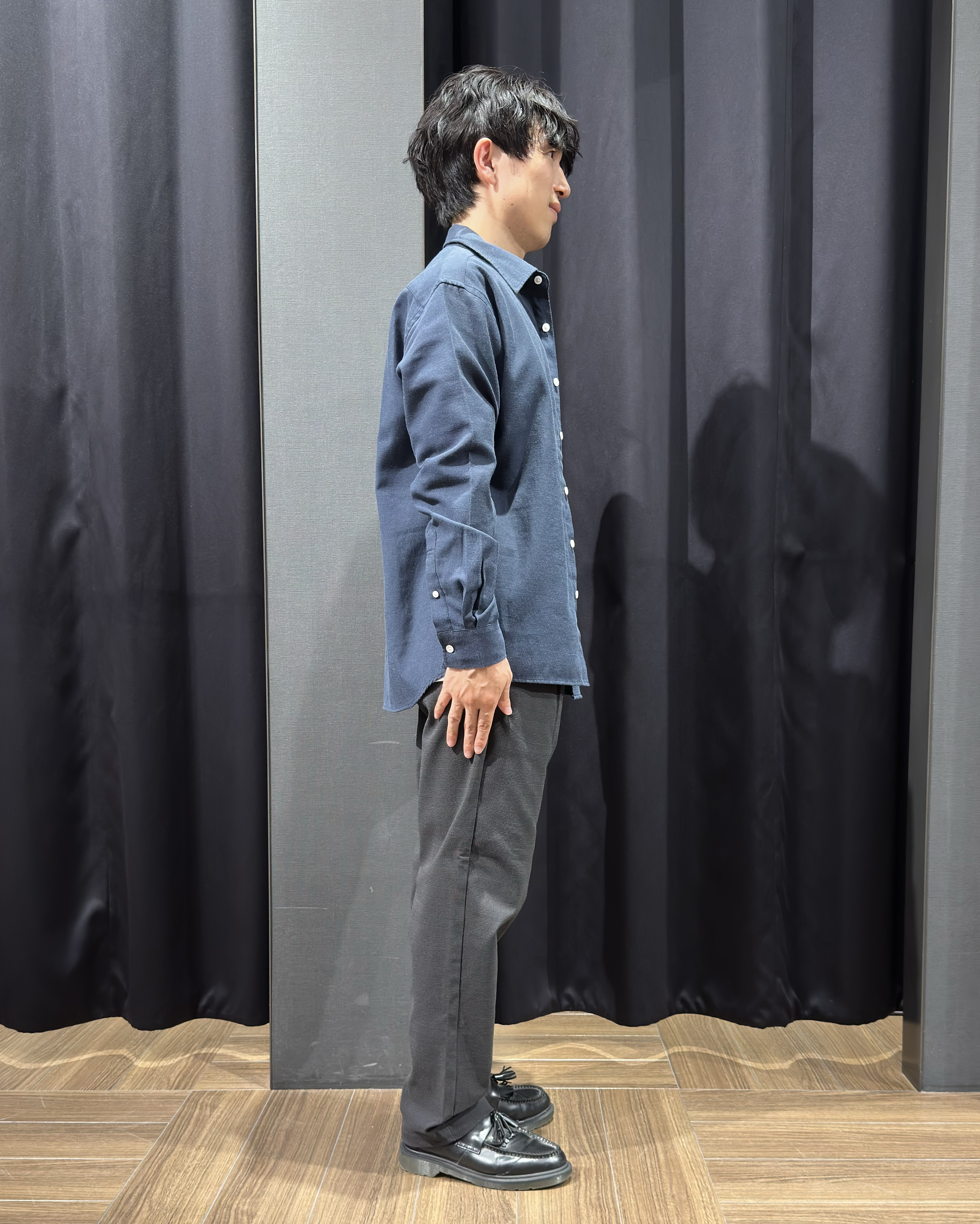 tomoyaさんの「THE SHOP TK｜POLO BCS/アソート長袖シャツ」を使ったコーディネート