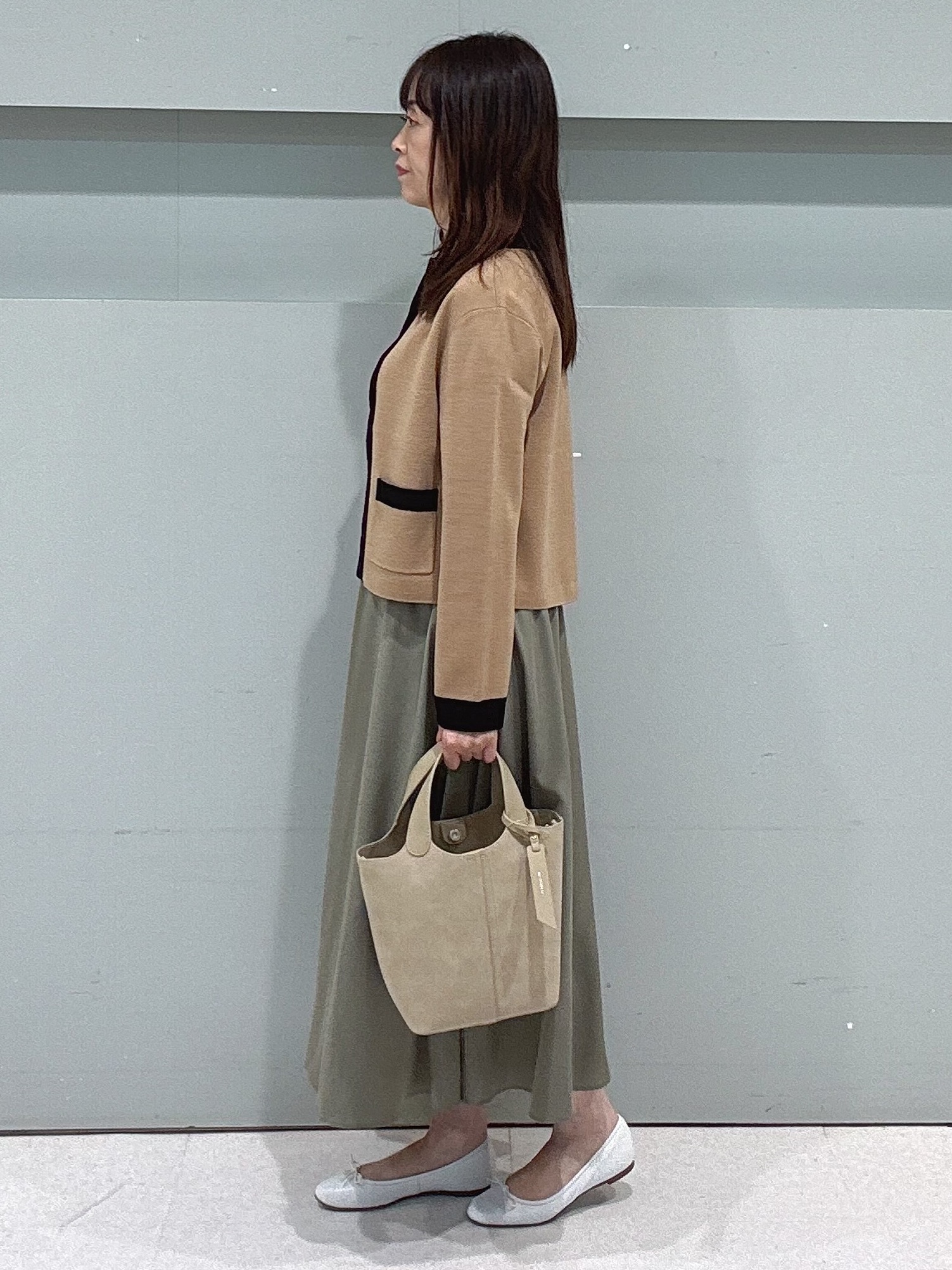 makiさんの「UNTITLED｜【アンサンブル可/ジャケットライク】モールラインカーディガン」を使ったコーディネート