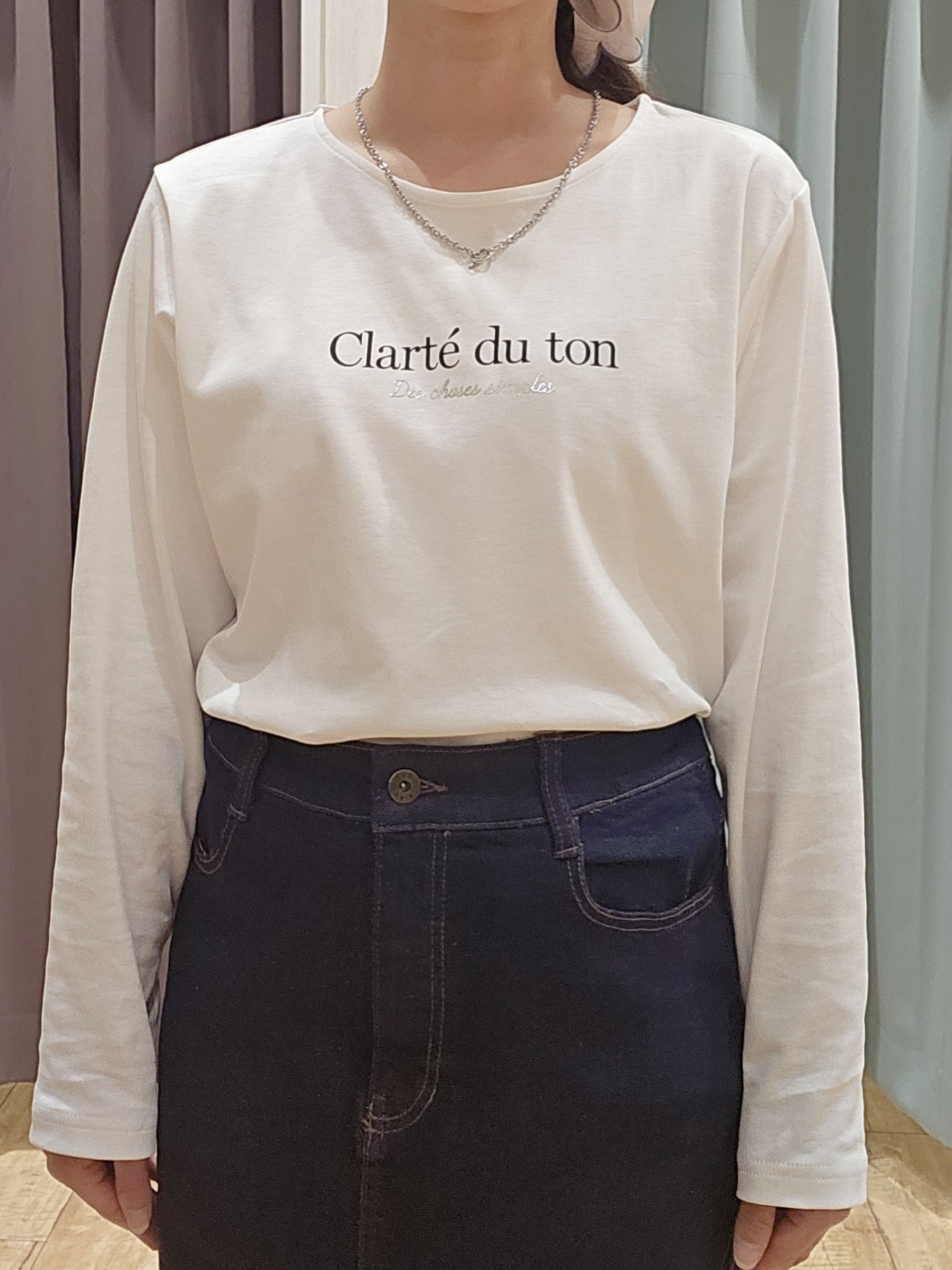 miyaさんの「SHOO･LA･RUE｜【洗濯後しわになりにくい/S-LL】気分で選ぶ 大人のデイリー使いに ベーシックシャツ」を使ったコーディネート