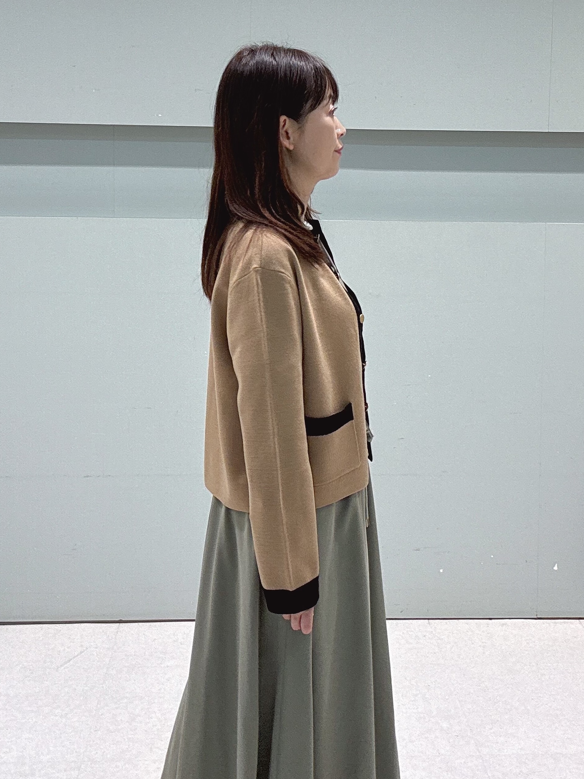 makiさんの「UNTITLED｜【アンサンブル可/ジャケットライク】モールラインカーディガン」を使ったコーディネート