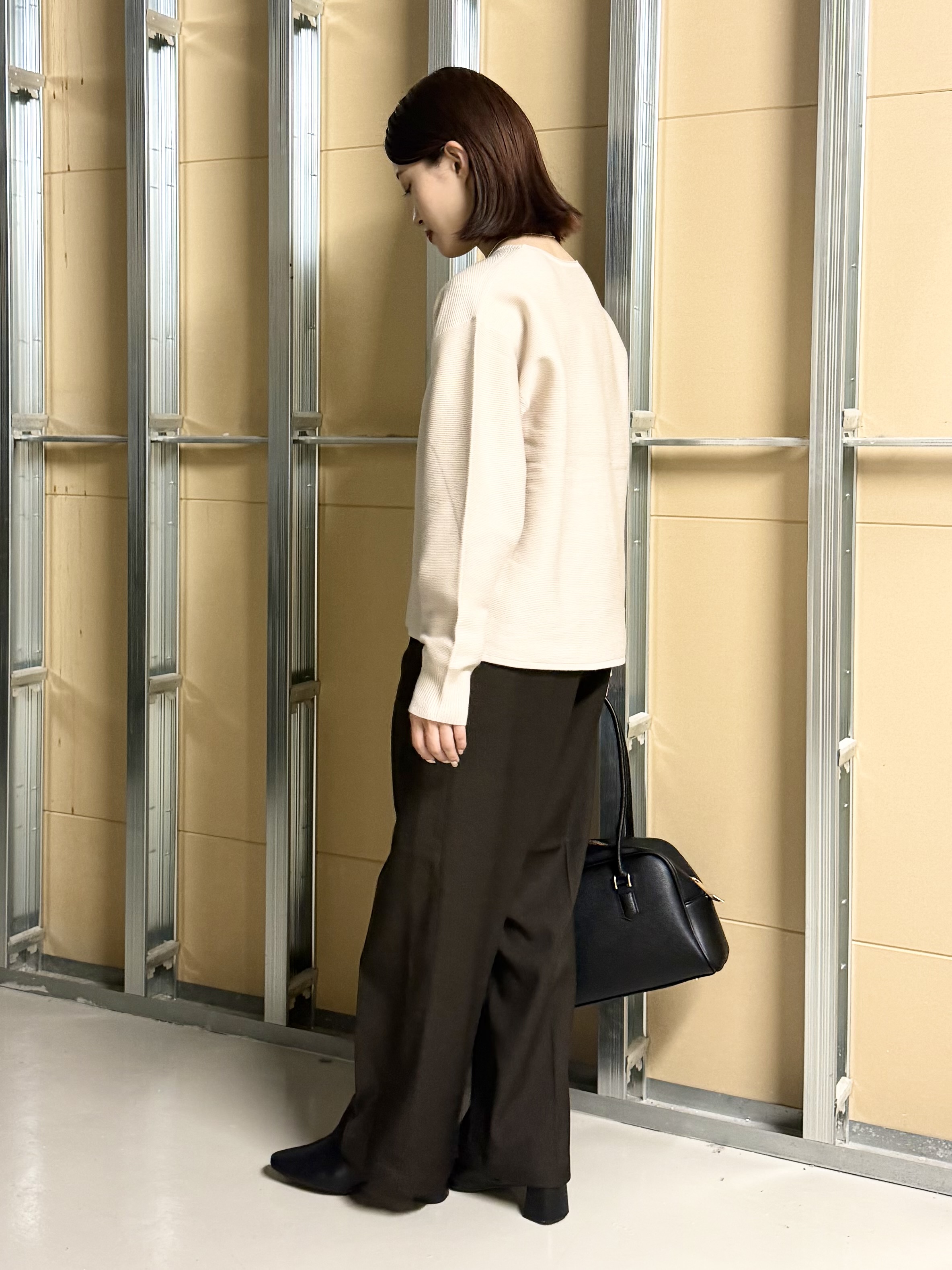 sahoさんの「THE SHOP TK｜【毛玉防止/蓄熱/洗える】美映えガーターニット」を使ったコーディネート