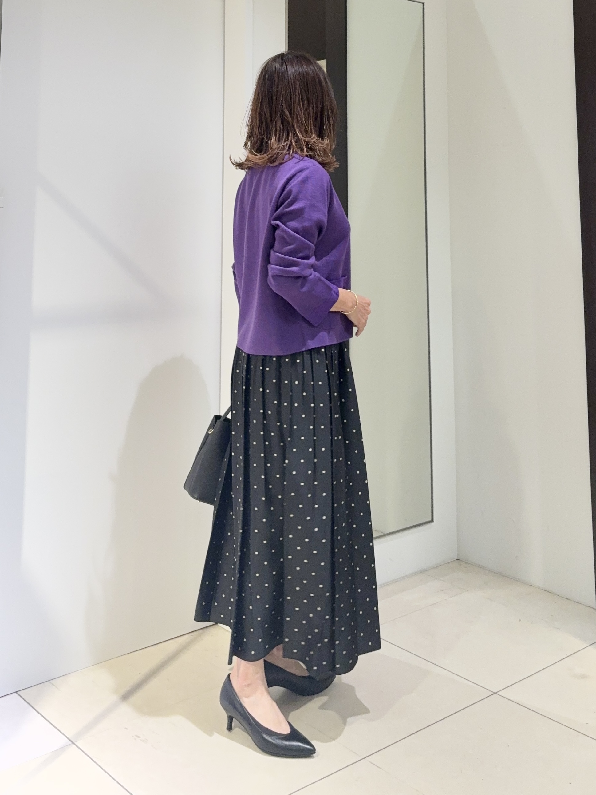 tomoさんの「UNTITLED｜【アンサンブル可/ジャケットライク】モールラインカーディガン」を使ったコーディネート
