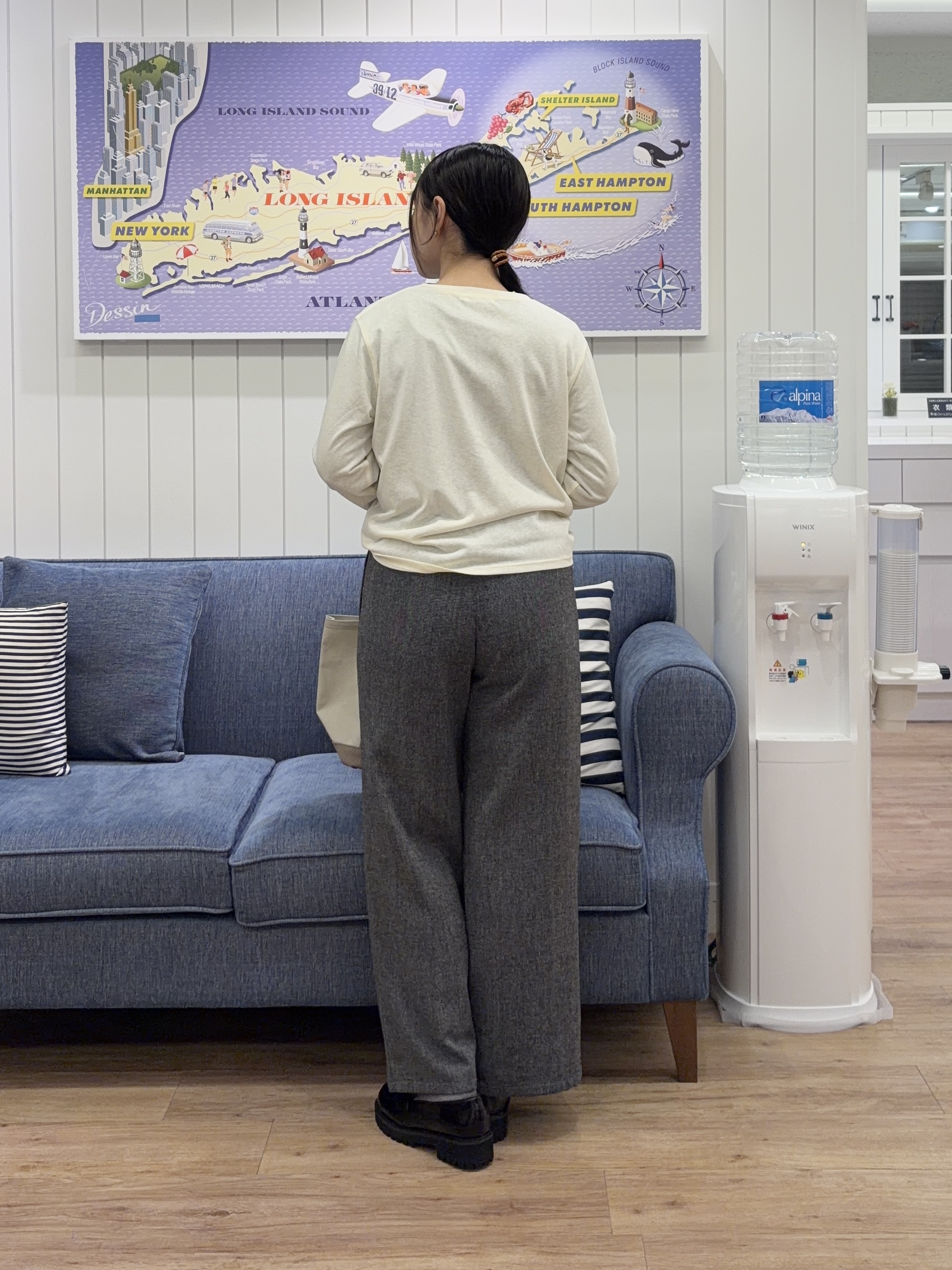 Ayakaさんの「Dessin｜【セットアイテム/1枚で決まる】配色シアーロンT＆クルーネックカーディガン」を使ったコーディネート