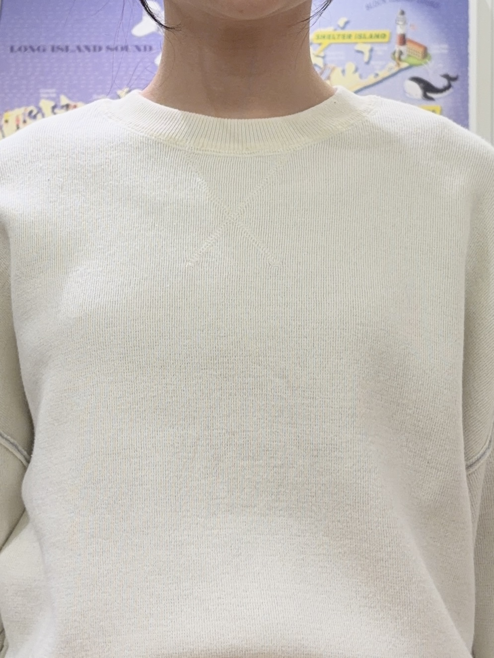 Ayakaさんの「Dessin｜【2WAY/洗濯機OK/XS-L】配色リバーシブル コットンジャカード クルーネックニット」を使ったコーディネート