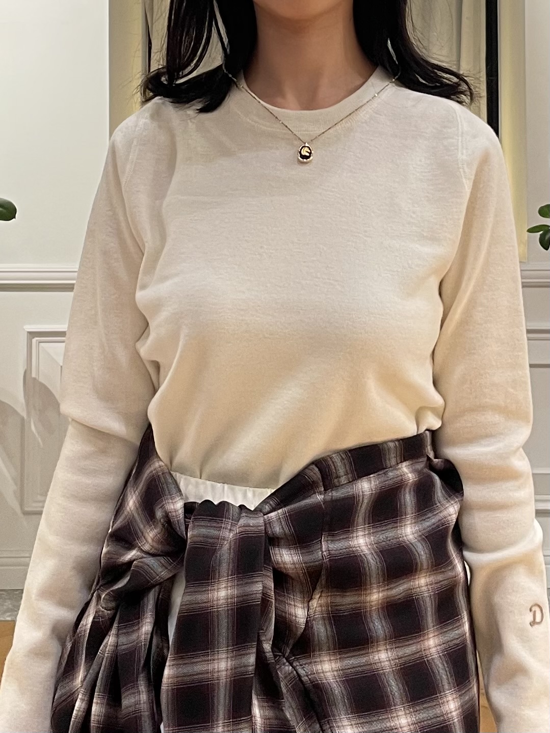 Lilyさんの「DRESSTERIOR｜ストレッチ フルニードルニット」を使ったコーディネート