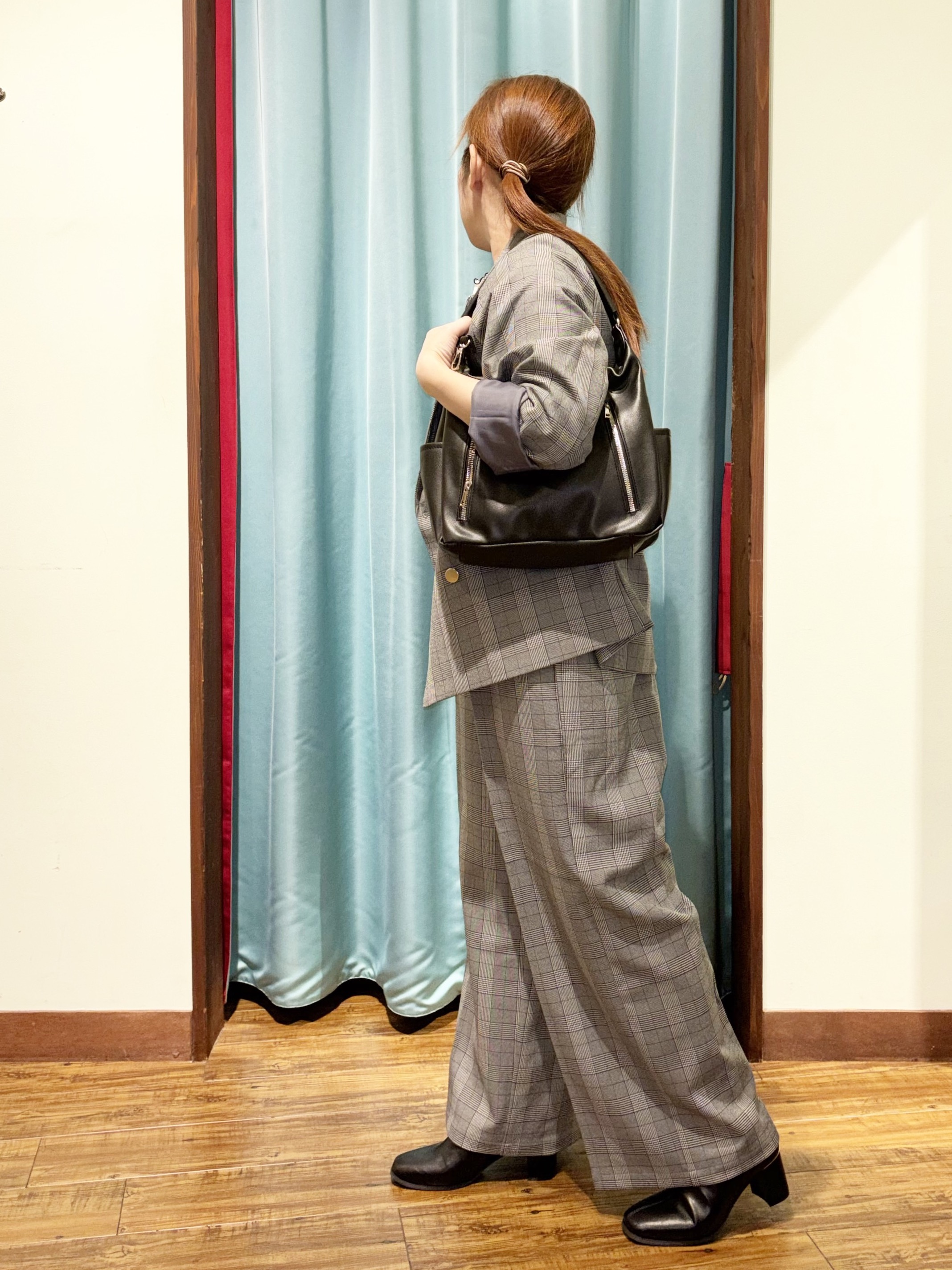 tukiさんの「SHOO･LA･RUE｜【セットアップ可/洗濯後しわになりにくい】ウールフィール ダブルジャケット」を使ったコーディネート