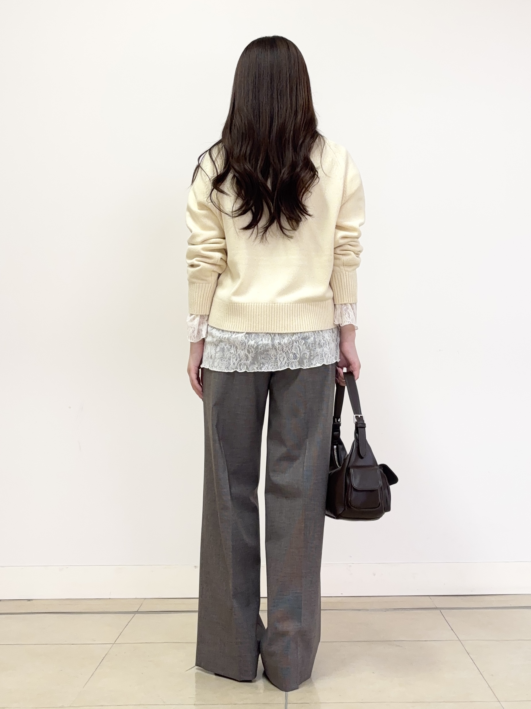 あやかさんの「UNTITLED｜【店頭人気！】杢調ジップカーディガン」を使ったコーディネート