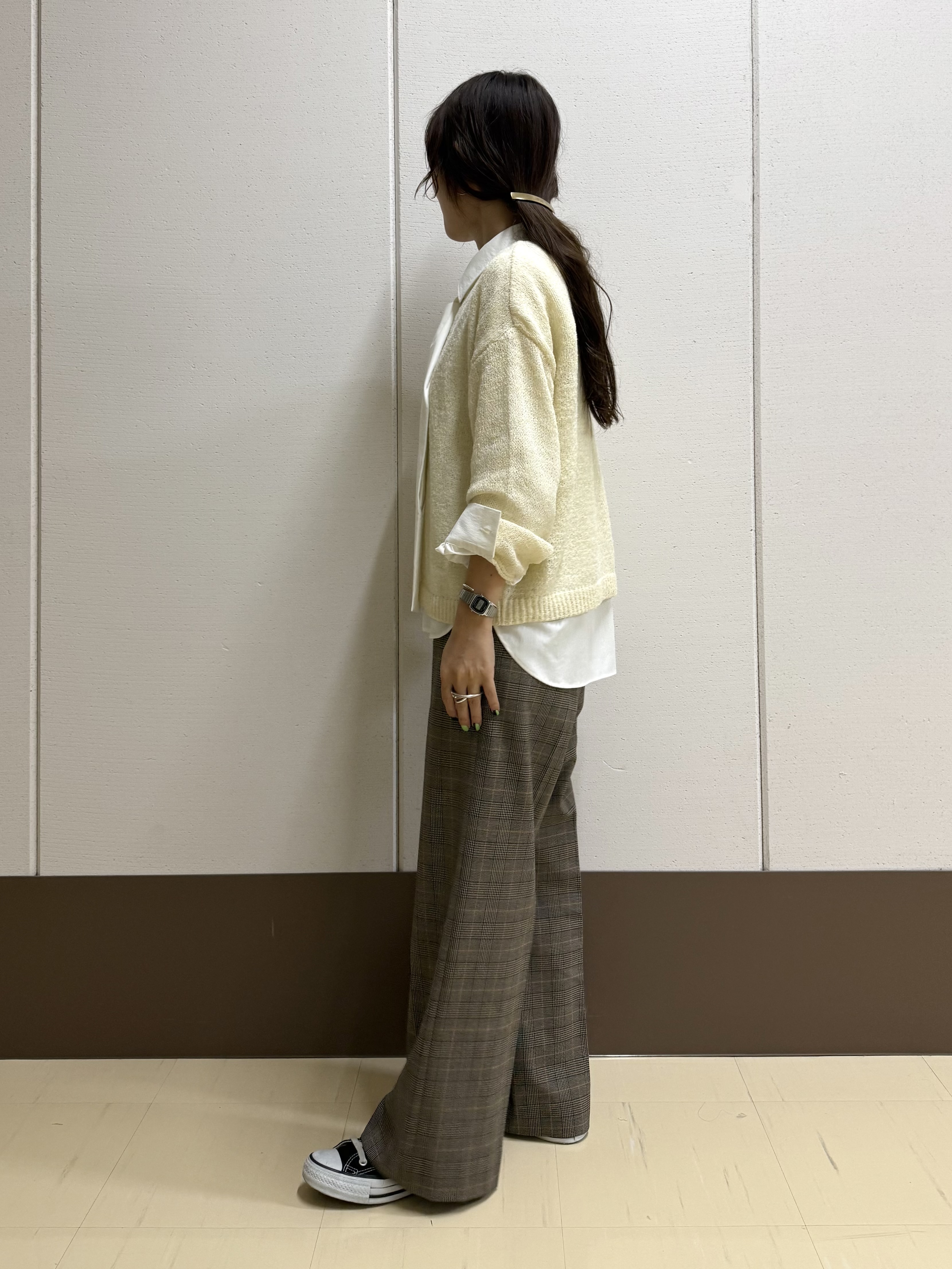 mamiさんの「INDIVI｜【ストレッチ◎】取外し可ボウタイシャツ」を使ったコーディネート