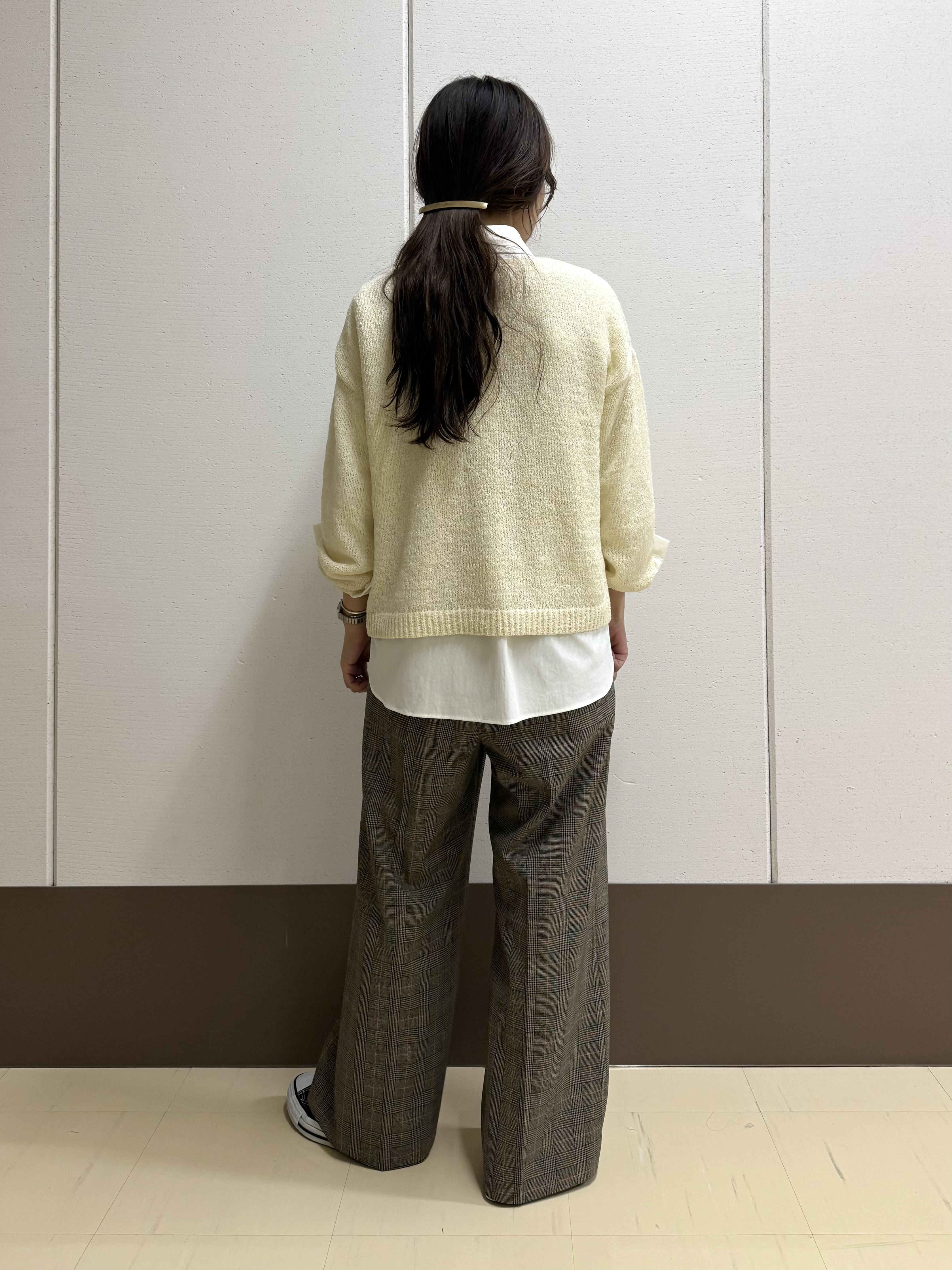 mamiさんの「INDIVI｜【ストレッチ◎】取外し可ボウタイシャツ」を使ったコーディネート