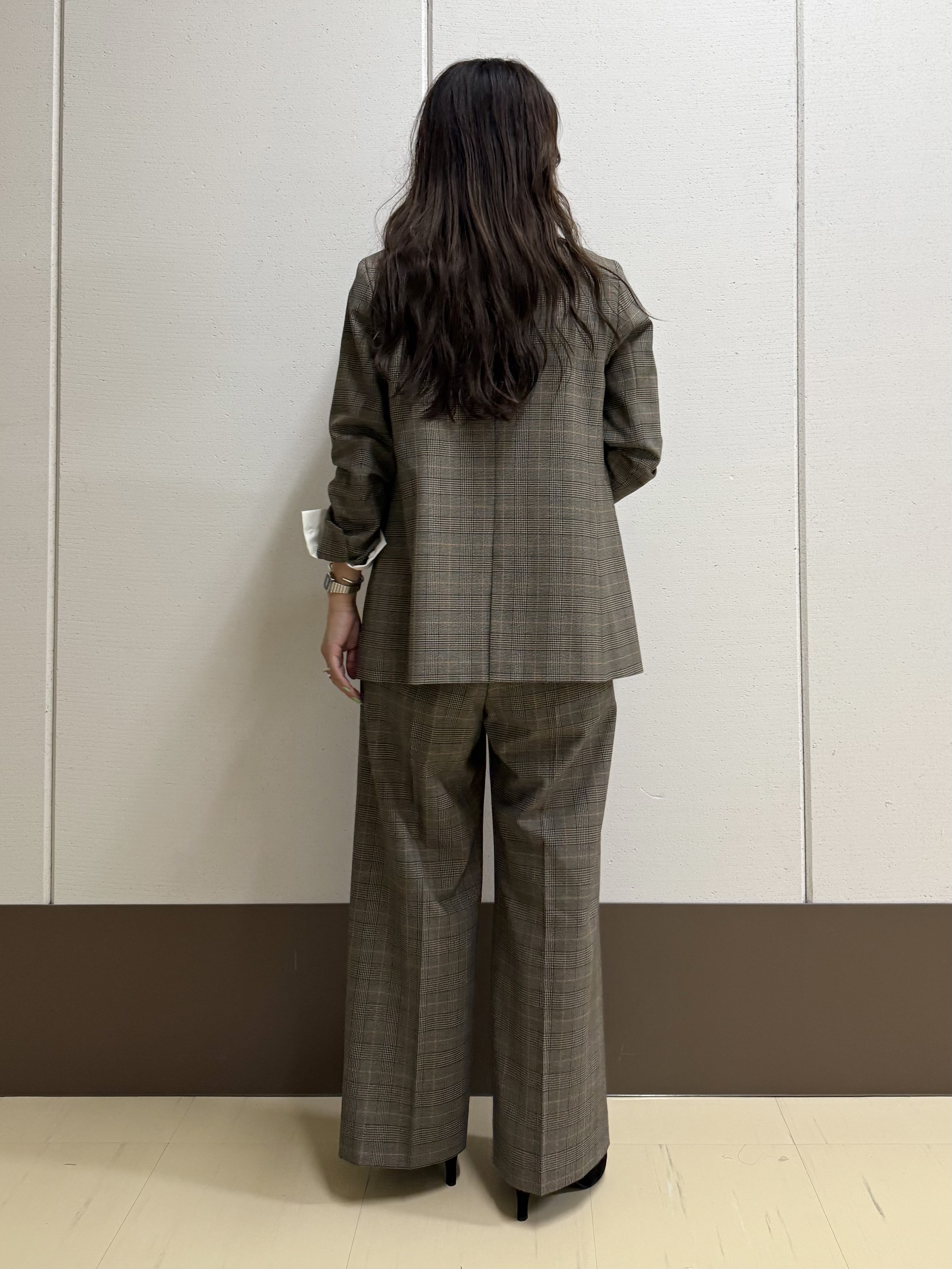 mamiさんの「INDIVI｜【洗濯機OK／ストレッチ◎】秋はじめのダブルジャケット」を使ったコーディネート