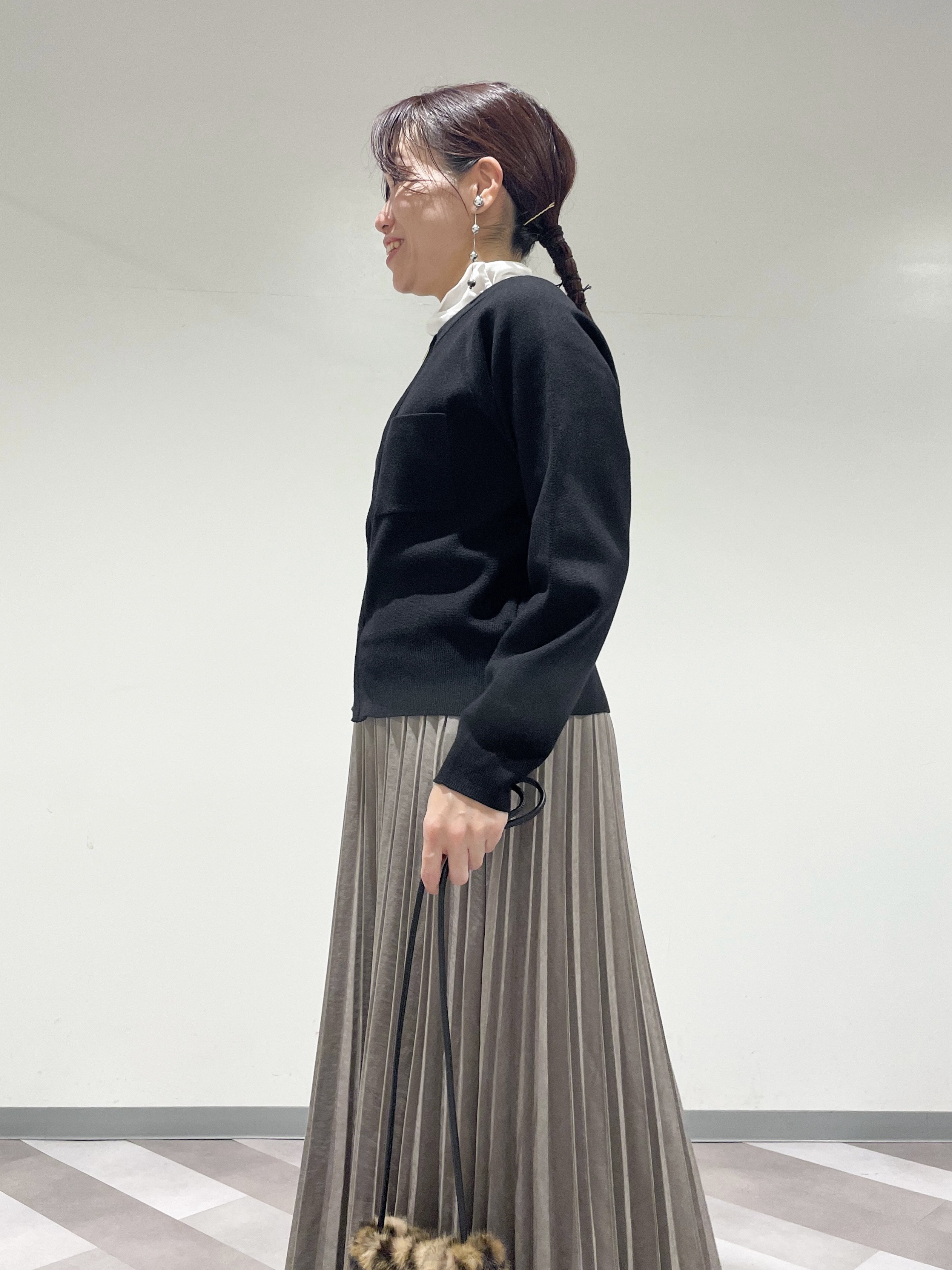 ともも。さんの「OPAQUE.CLIP｜スタンドロングコート【軽量／洗える】」を使ったコーディネート