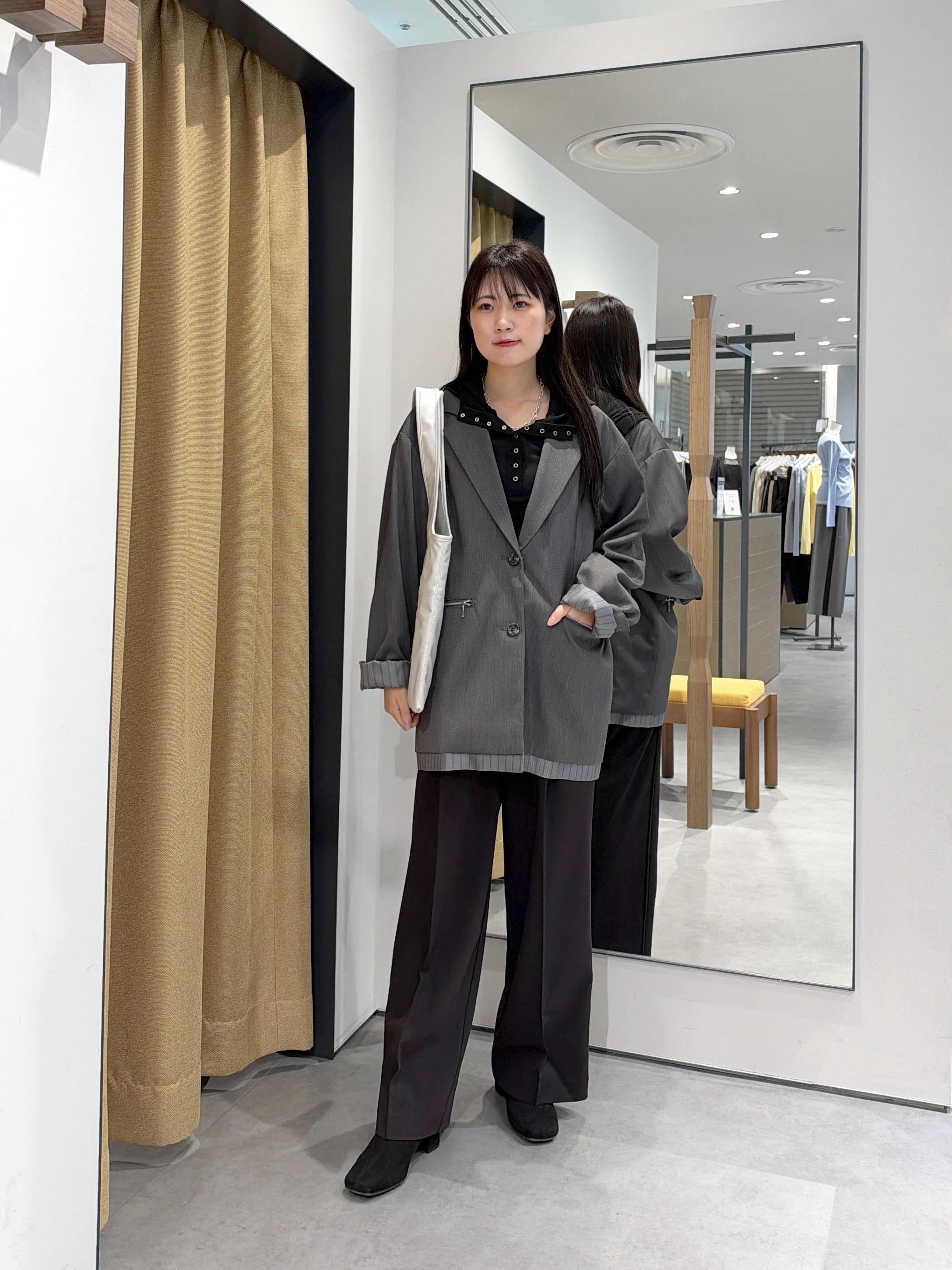 Renoさんの「INDIVI｜ビッグテーラードジャケット」を使ったコーディネート