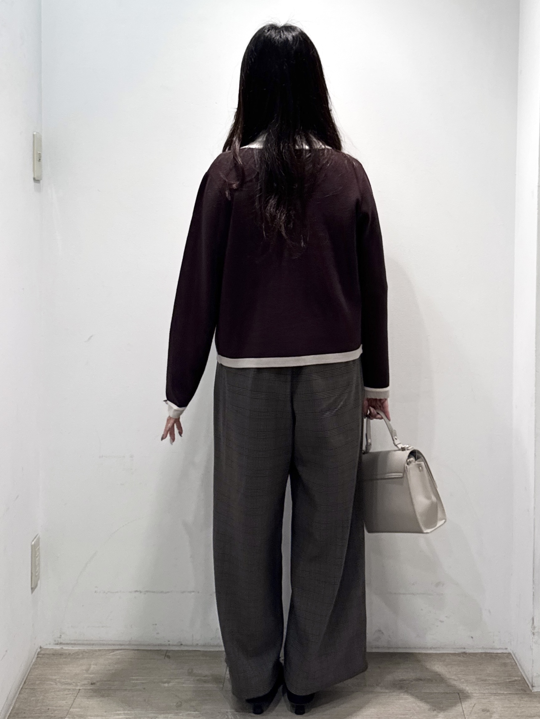 yuicciさんの「OPAQUE.CLIP｜【一枚で主役級】配色総針スカラカーディガン」を使ったコーディネート