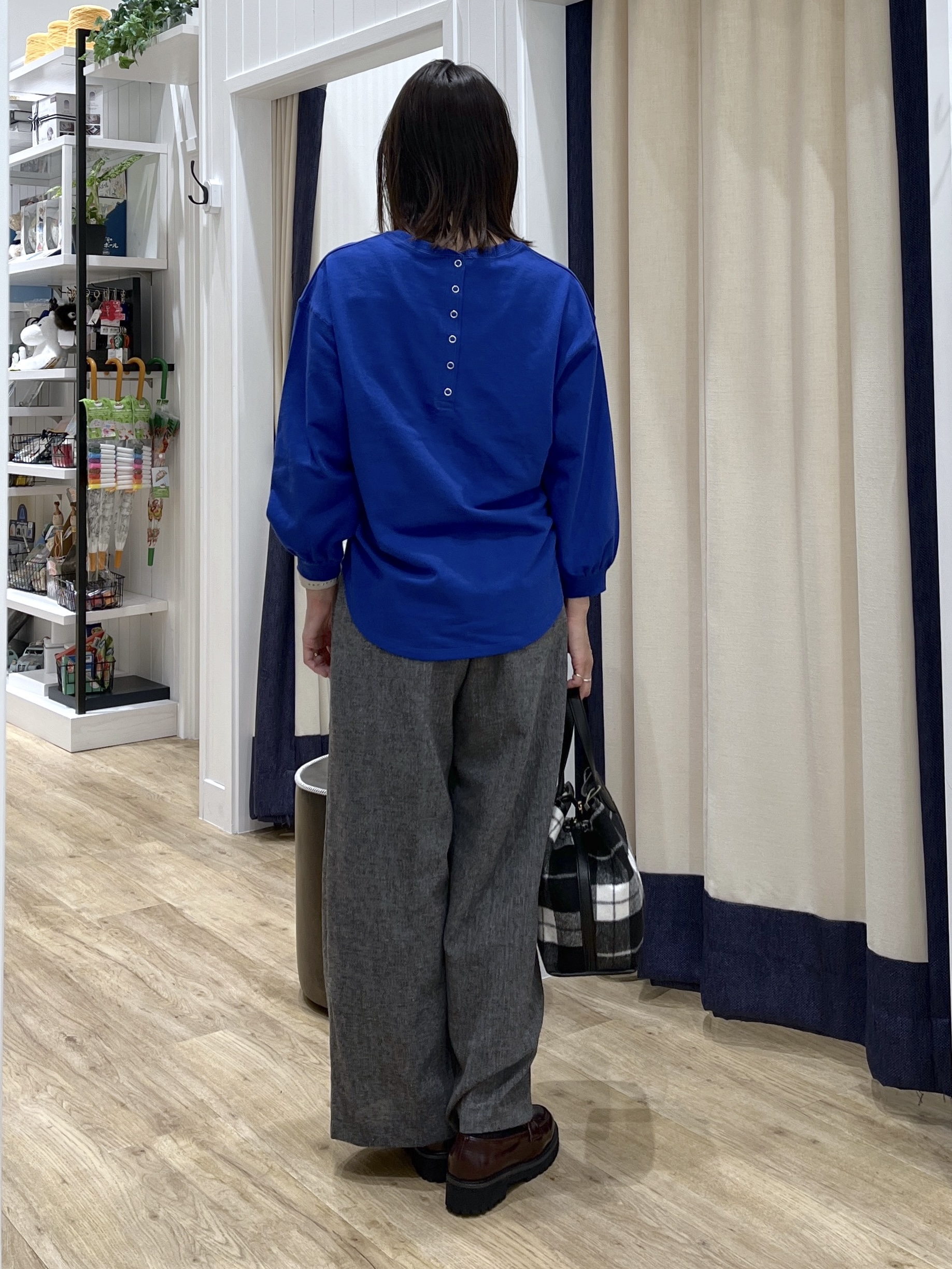 canaさんの「Dessin｜【洗える/7色展開/XS-L】バックヘンリーミニ裏毛 長袖」を使ったコーディネート