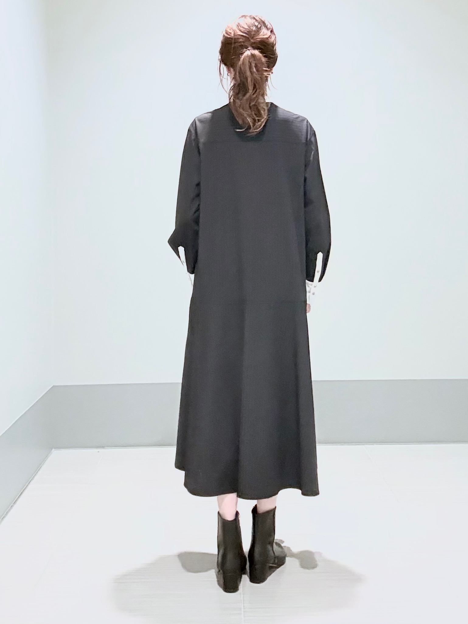 Yamaさんの「DRESSTERIOR｜ウォッシャブルストライプシャツワンピース」を使ったコーディネート